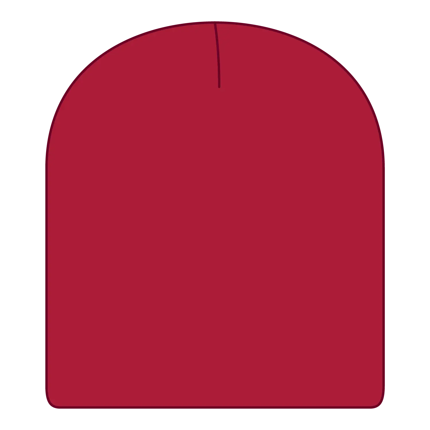 OTTO 82-970 8 1/2’’ Classic Knit Beanie - Red - Red / 6 1/2’’ - 7 5/8’’