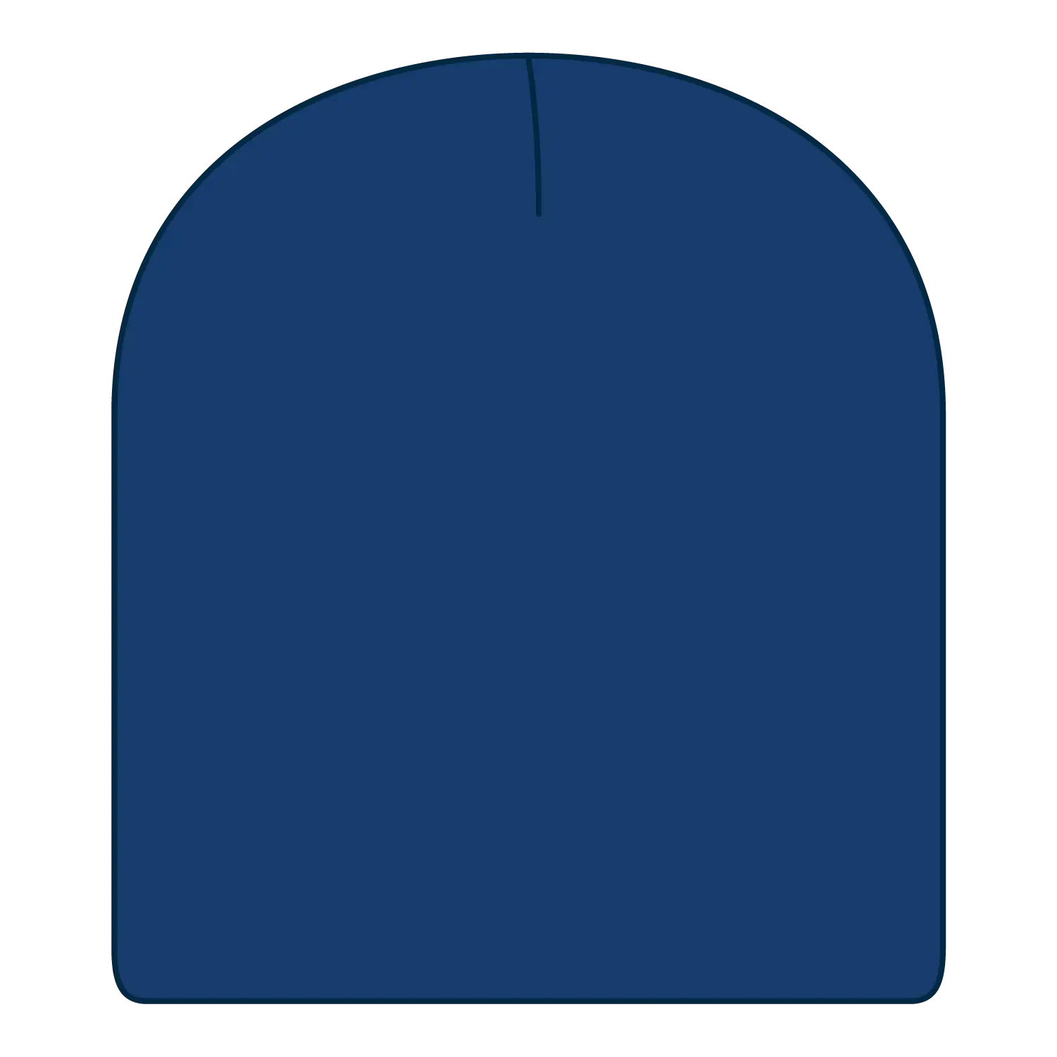 OTTO 82-970 8 1/2’’ Classic Knit Beanie - Royal - Royal / 6 1/2’’ - 7 5/8’’