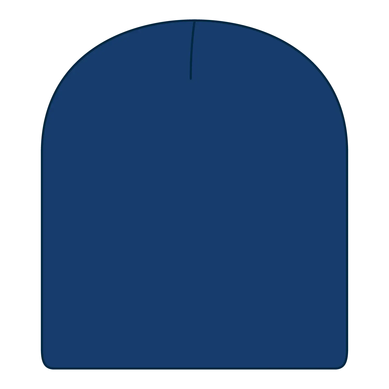 OTTO 82-970 8 1/2’’ Classic Knit Beanie - Royal - Royal / 6 1/2’’ - 7 5/8’’