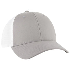 OTTO 83-1 ’OTTO Comfy Fit’ 6 Panel Low Profile Mesh Back Trucker Cap - Gry/Wht - Gry/Wht / 7 3/8’’ - 7 5/8’’