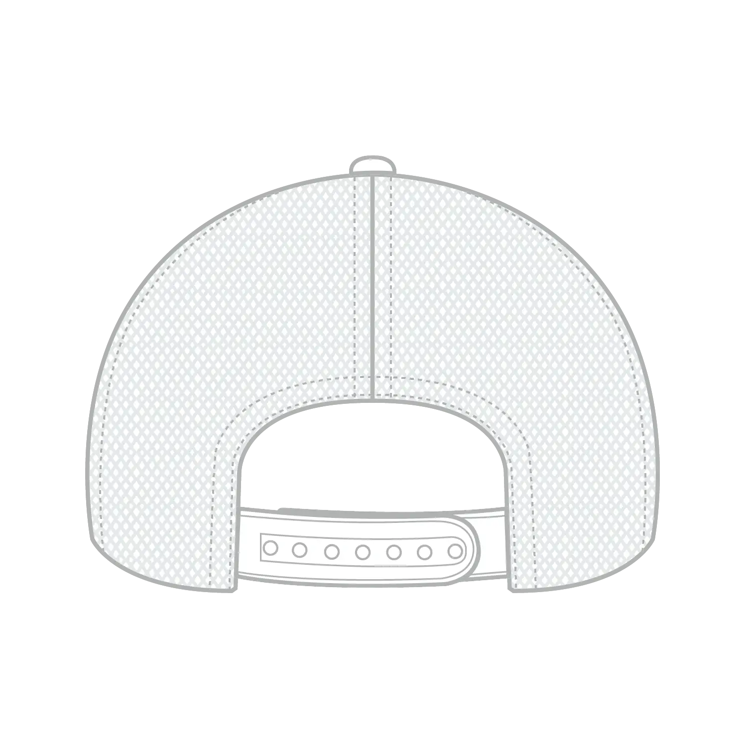 OTTO 83-1 ’OTTO Comfy Fit’ 6 Panel Low Profile Mesh Back Trucker Cap - White - White / 7 3/8’’ - 7 5/8’’