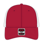 OTTO 83-1 ’OTTO Comfy Fit’ 6 Panel Low Profile Mesh Back Trucker Cap - Red/Wht - Red/Wht / 7 3/8’’ - 7 5/8’’