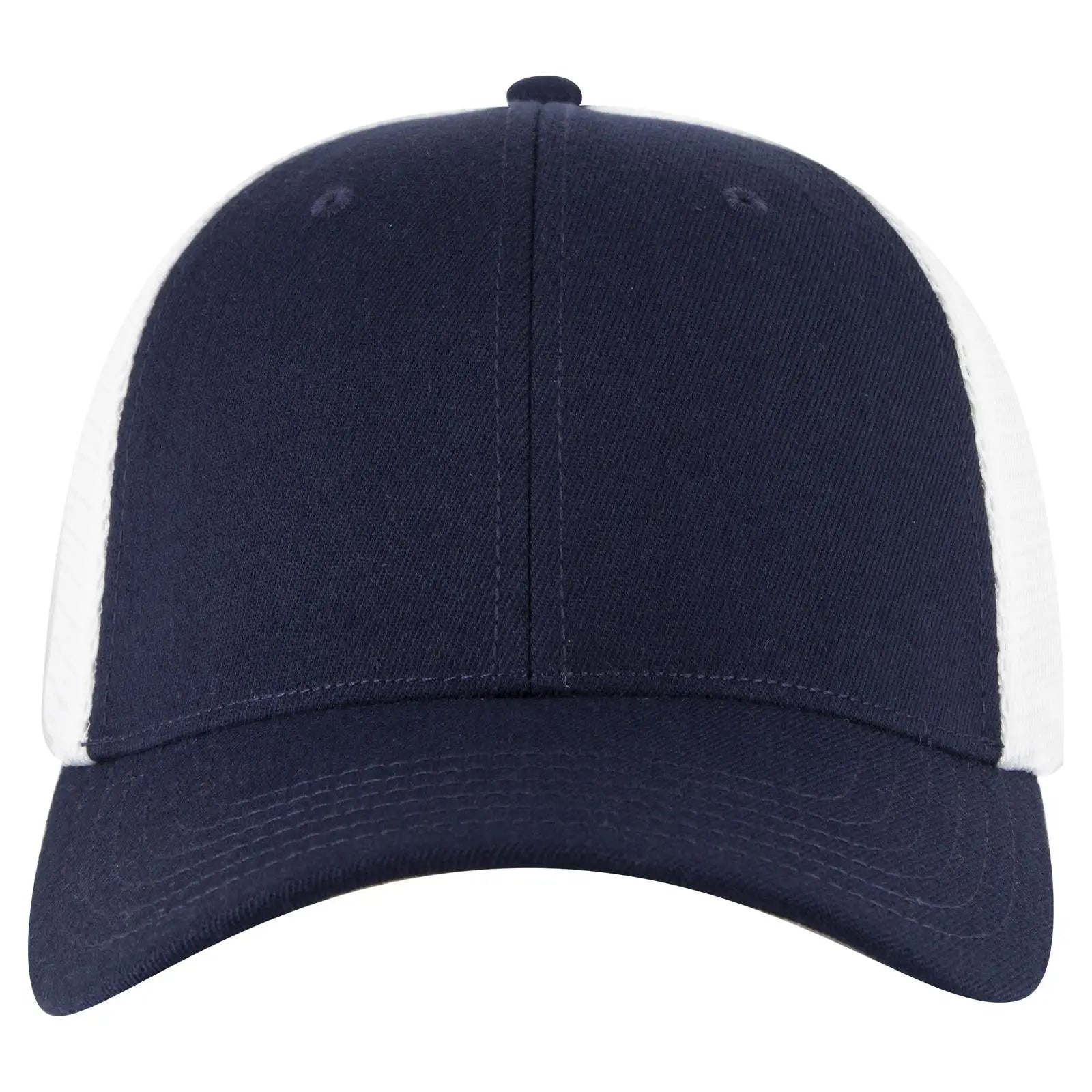 OTTO 83-1 ’OTTO Comfy Fit’ 6 Panel Low Profile Mesh Back Trucker Cap - Nvy/Wht - Nvy/Wht / 7 3/8’’ - 7 5/8’’