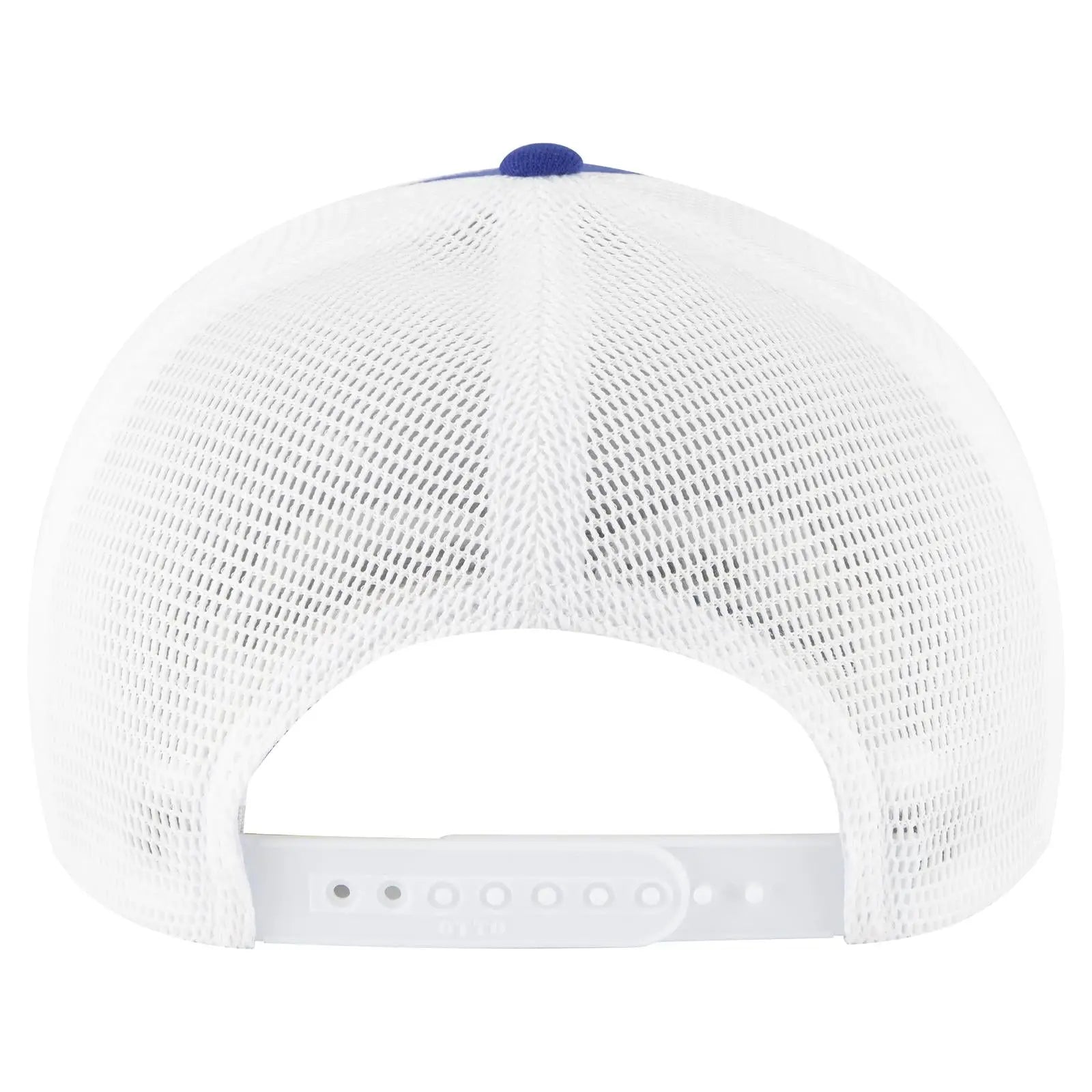 OTTO 83-1 ’OTTO Comfy Fit’ 6 Panel Low Profile Mesh Back Trucker Cap - Ryl/Wht - Ryl/Wht / 7 3/8’’ - 7 5/8’’