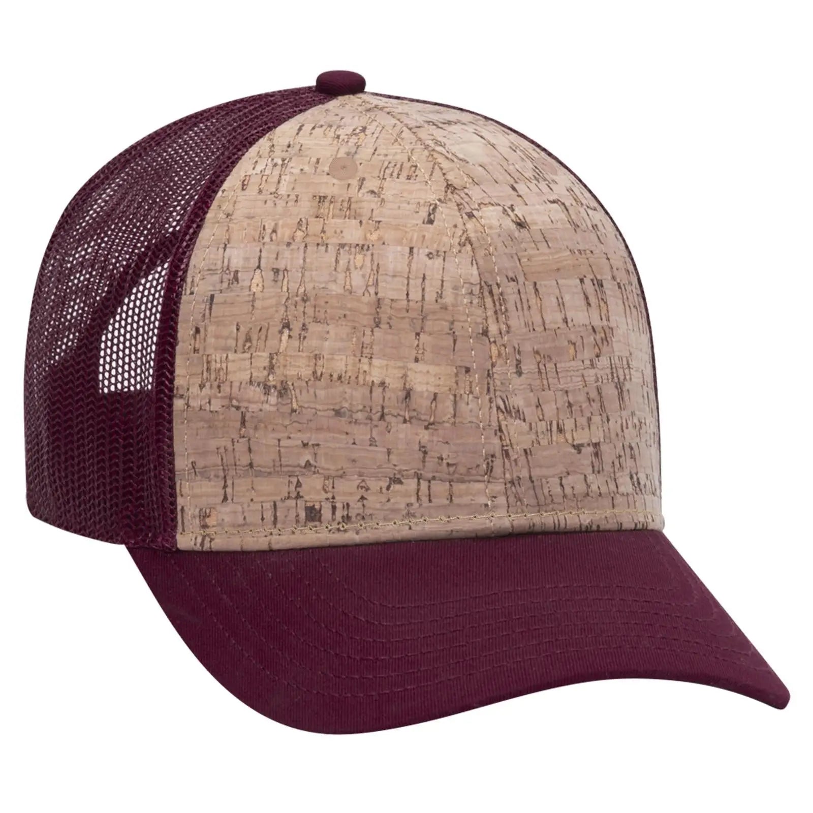 OTTO 83-1212 6 Panel Low Profile Mesh Back Trucker Cap - Bg Mrn/Crk/Bg Mrn - Bg Mrn/Crk/Bg Mrn / 6 1/2’’ - 7 5/8’’