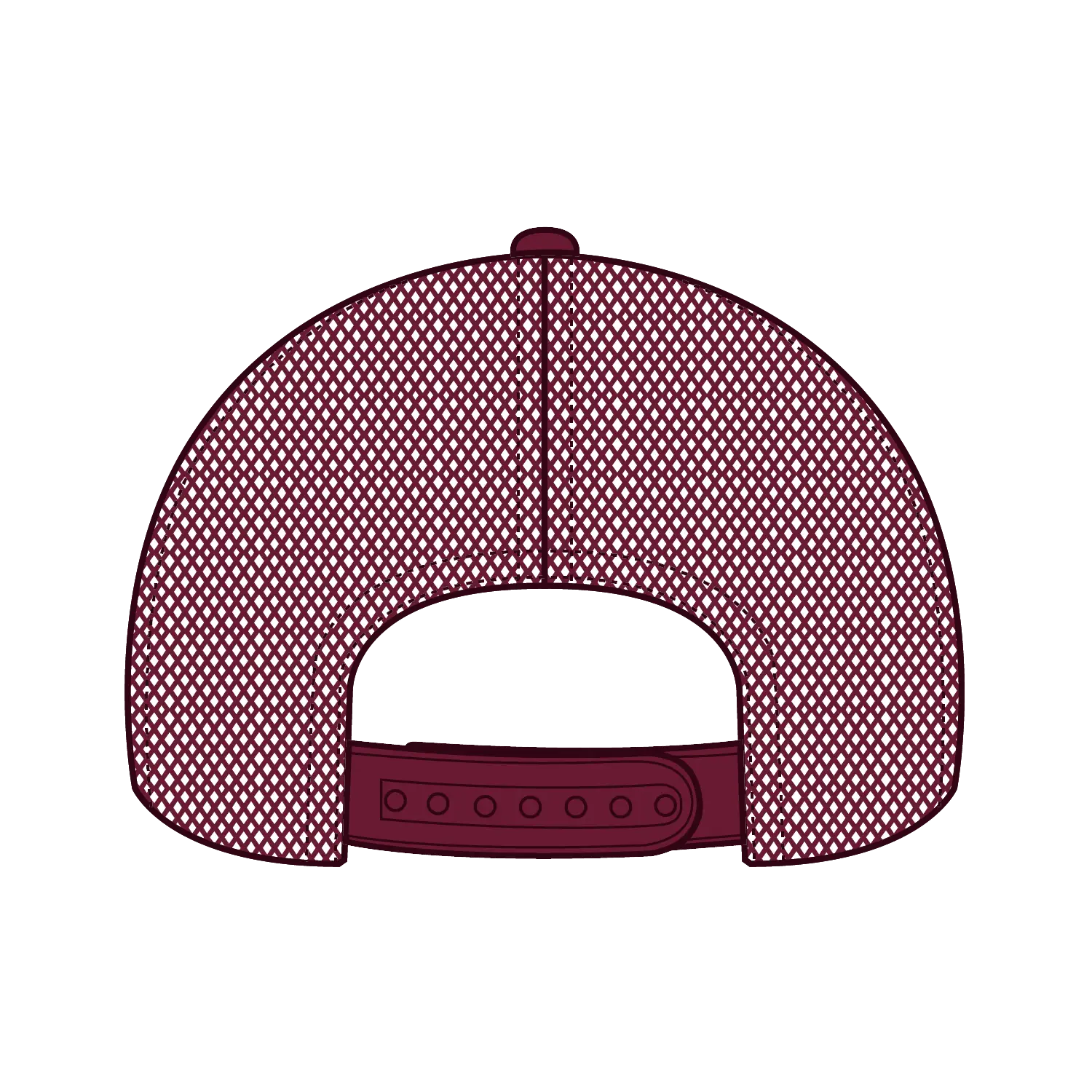 OTTO 83-1212 6 Panel Low Profile Mesh Back Trucker Cap - Bg Mrn/Crk/Bg Mrn - Bg Mrn/Crk/Bg Mrn / 6 1/2’’ - 7 5/8’’
