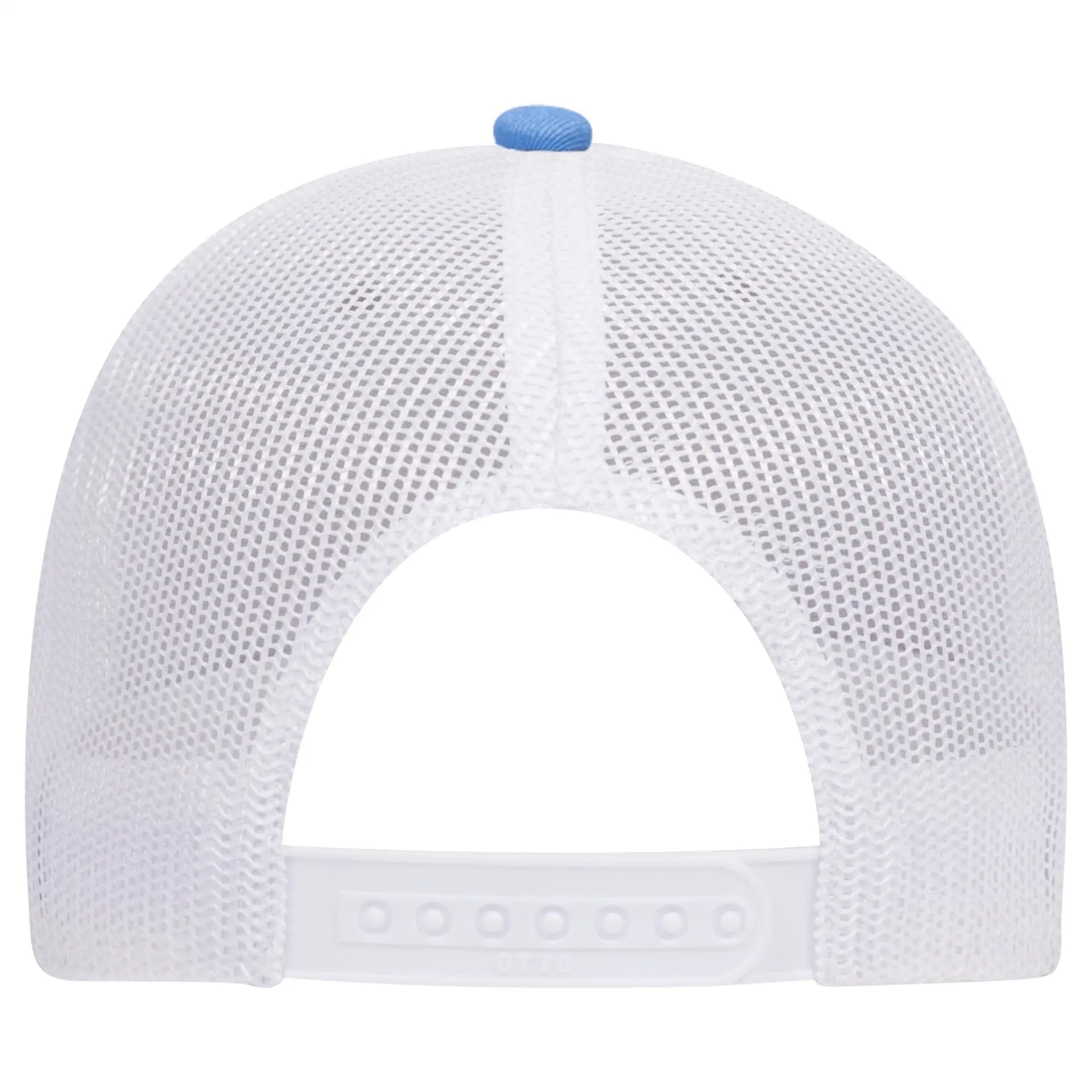 OTTO 83-1239 6 Panel Low Profile Mesh Back Trucker Cap - ColombianBlue/HeatherGray/White
