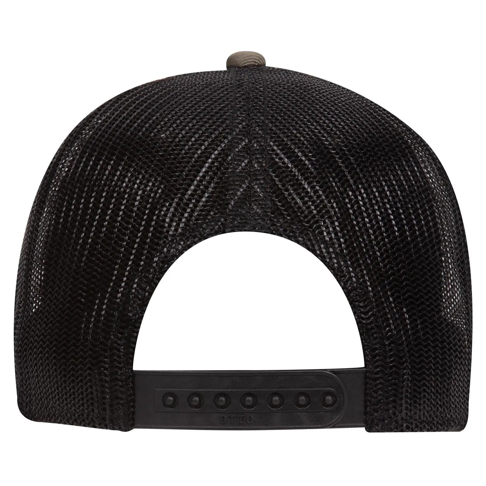 OTTO 83-1239 6 Panel Low Profile Mesh Back Trucker Cap - Ol.Grn/Ol.Grn/Blk - Ol.Grn/Ol.Grn/Blk / 6 1/2’’ - 7 5/8’’