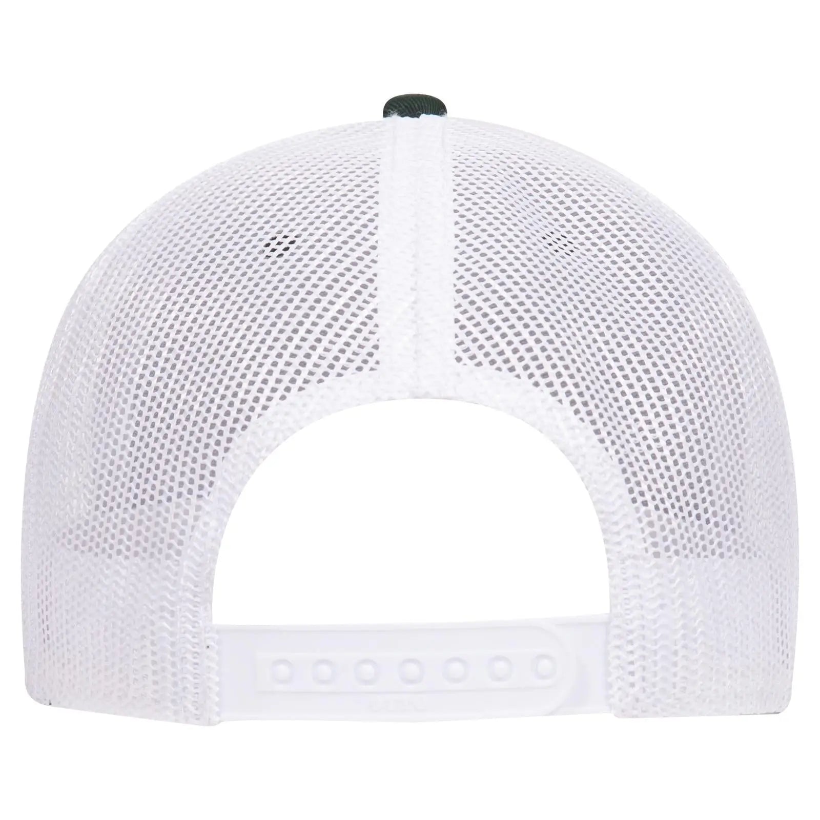 OTTO 83-1239 6 Panel Low Profile Mesh Back Trucker Cap - Dk.Grn/Dk.Grn/Wht - Dk.Grn/Dk.Grn/Wht / 6 1/2’’ - 7 5/8’’
