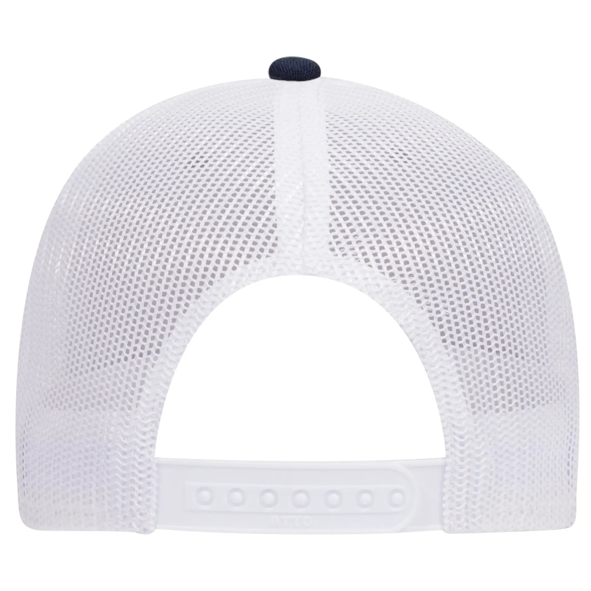 OTTO 83-1239 6 Panel Low Profile Mesh Back Trucker Cap - Navy/HeatherGray/White - Navy/HeatherGray/White / 6 1/2’’ - 7