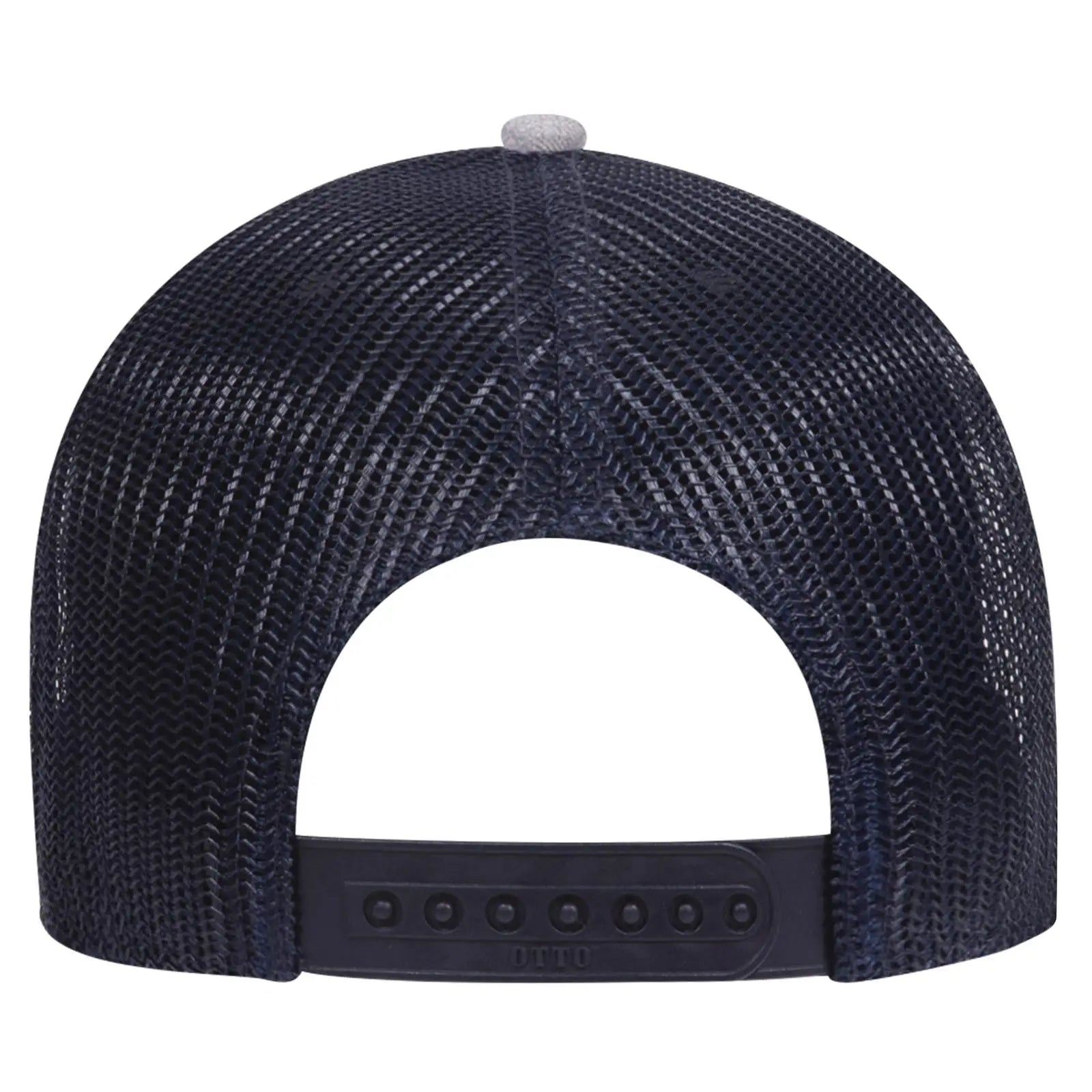 OTTO 83-1239 6 Panel Low Profile Mesh Back Trucker Cap - HeatherGray/Navy/Navy - HeatherGray/Navy/Navy / 6 1/2’’ - 7