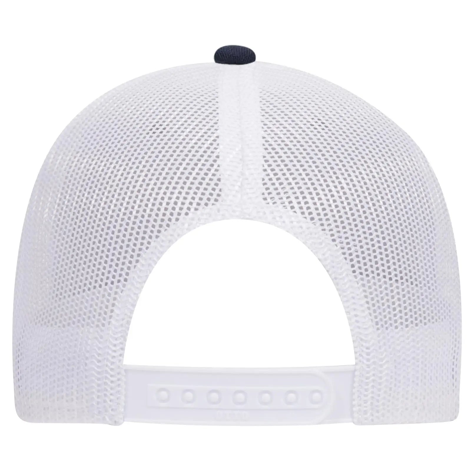 OTTO 83-1239 6 Panel Low Profile Mesh Back Trucker Cap - Navy/HeatherGray/White - Navy/HeatherGray/White / 6 1/2’’ - 7
