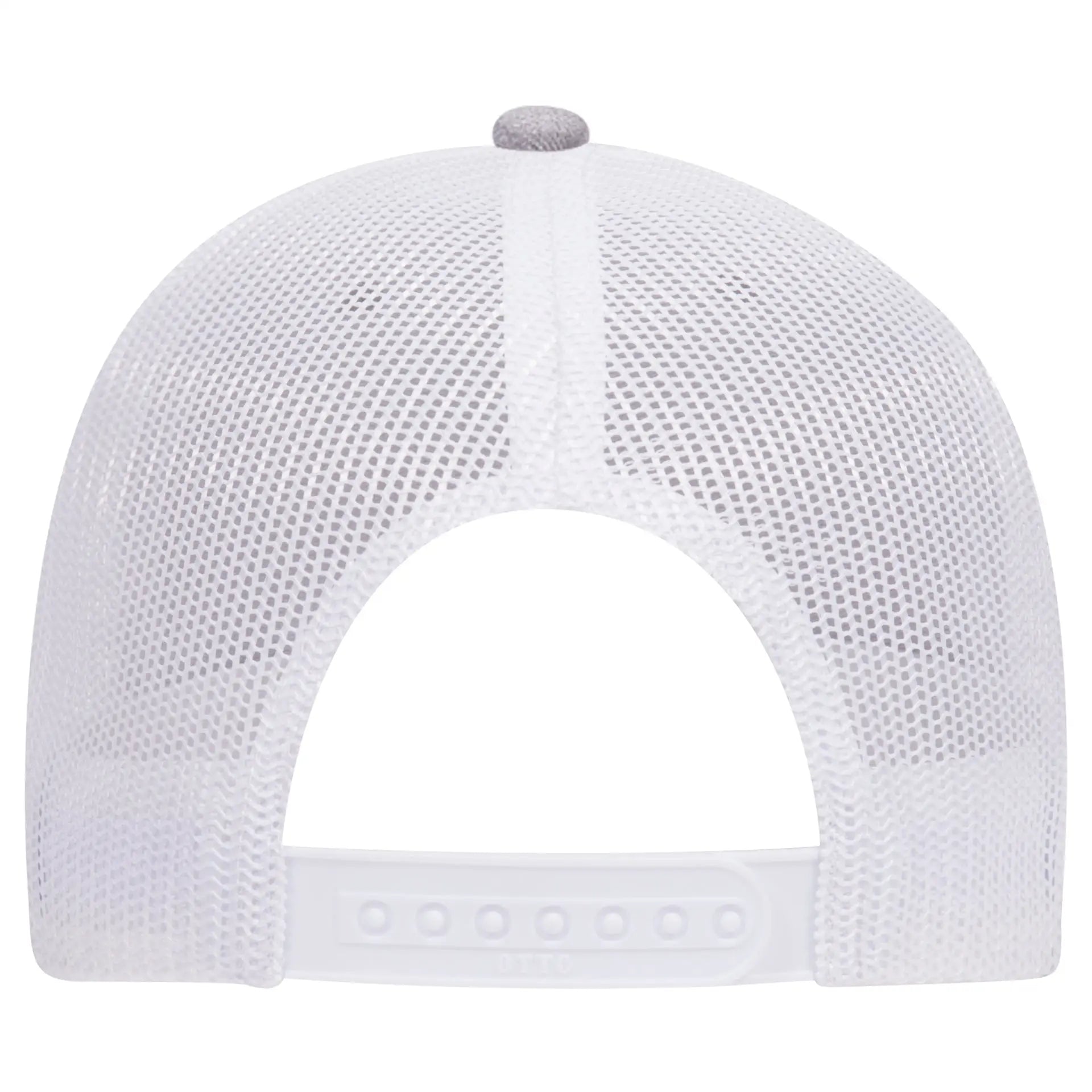 OTTO 83-1239 6 Panel Low Profile Mesh Back Trucker Cap - HeatherGray/Navy/White - HeatherGray/Navy/White / 6 1/2’’ - 7