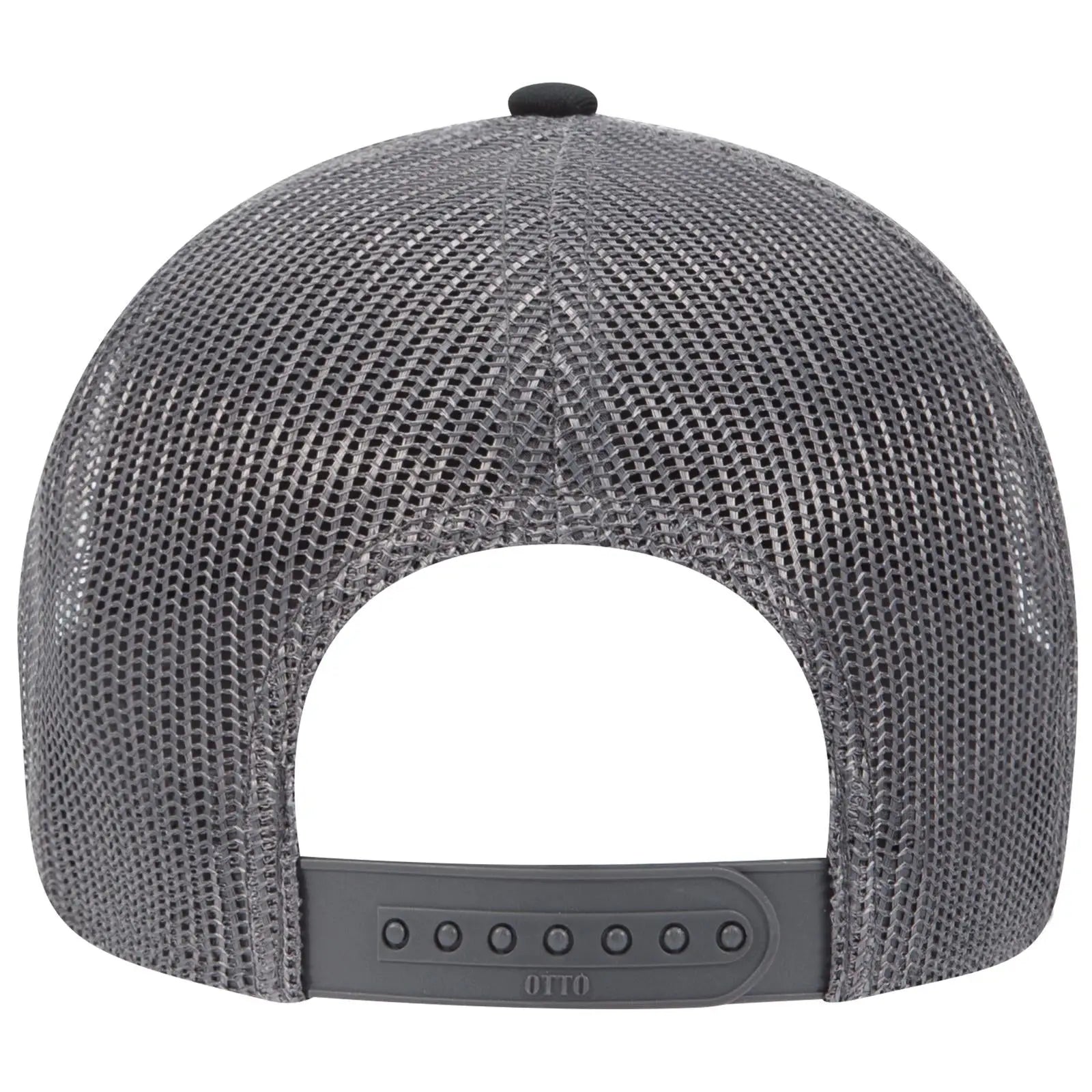 OTTO 83-1239 6 Panel Low Profile Mesh Back Trucker Cap - Blk/Ch.Gry/Ch.Gry - Blk/Ch.Gry/Ch.Gry / 6 1/2’’ - 7 5/8’’