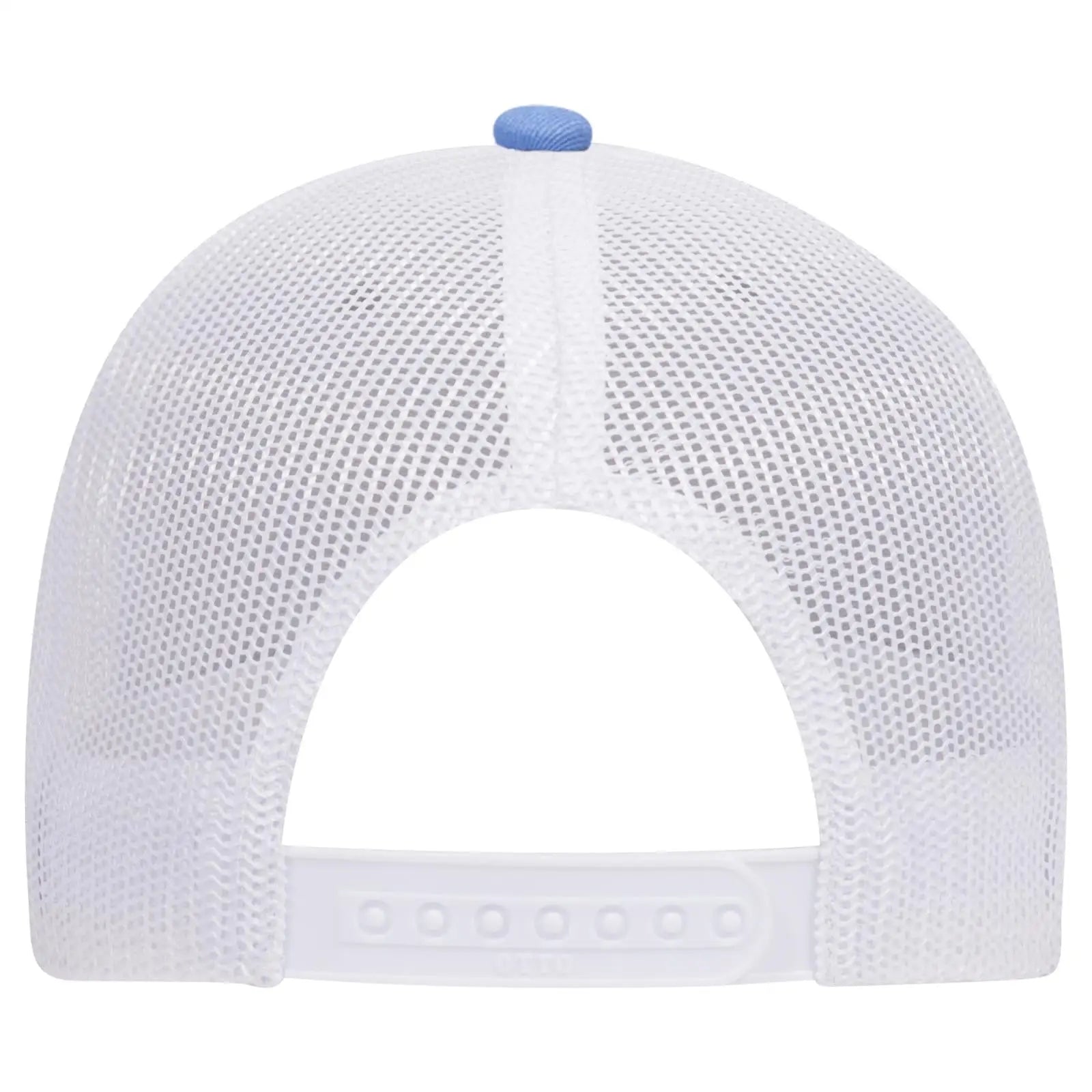 OTTO 83-1239 6 Panel Low Profile Mesh Back Trucker Cap - ColombianBlue/HeatherGray/White