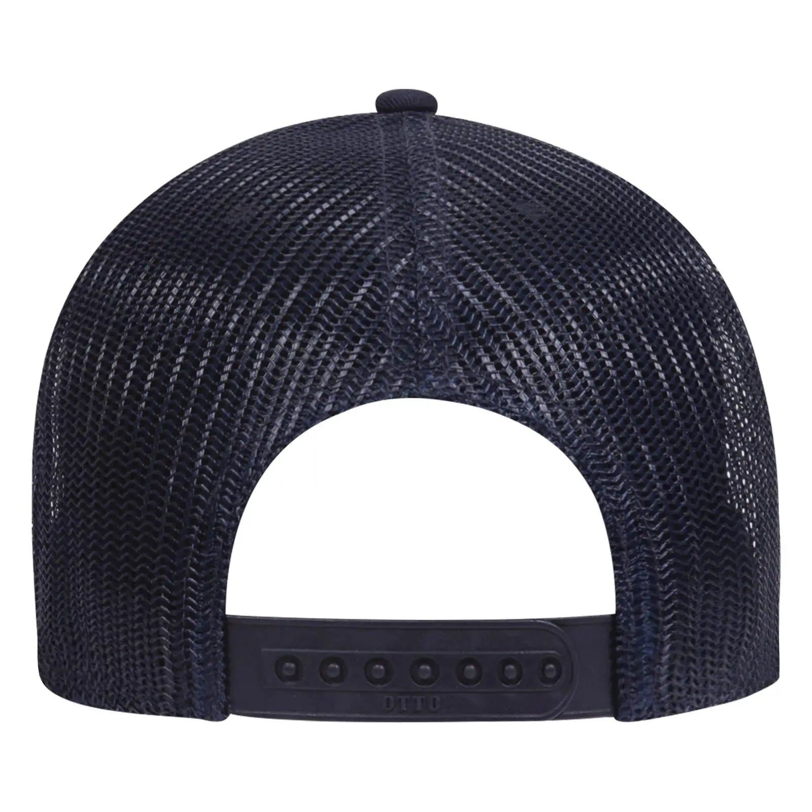 OTTO 83-1239 6 Panel Low Profile Mesh Back Trucker Cap - Navy/HeatherGray/Navy - Navy/HeatherGray/Navy / 6 1/2’’ - 7