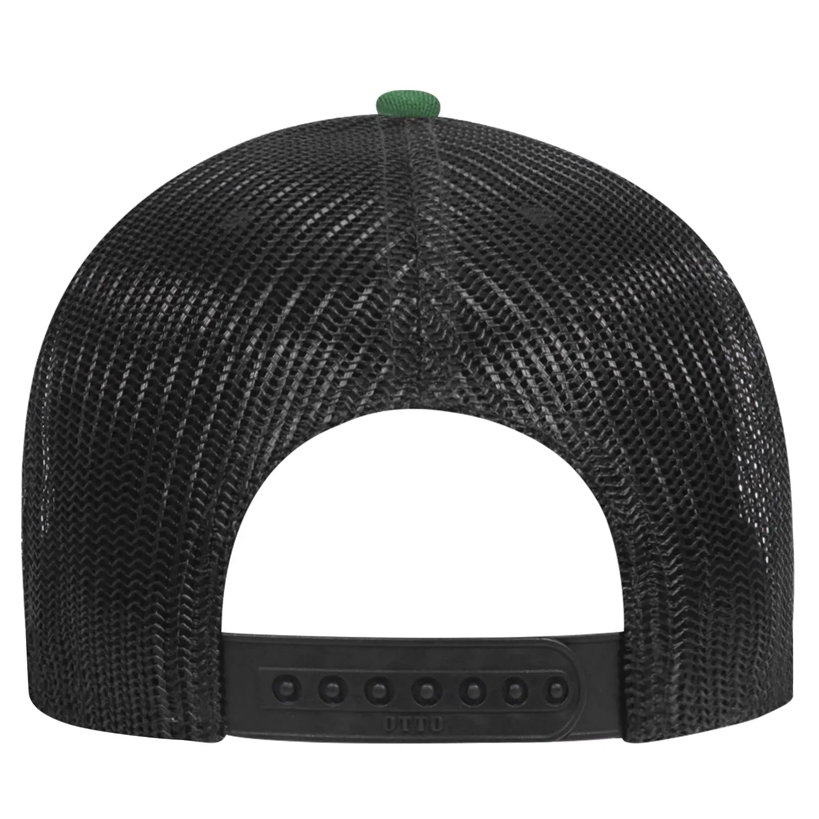 OTTO 83-1239 6 Panel Low Profile Mesh Back Trucker Cap - Kelly/HeatherGray/Black - Kelly/HeatherGray/Black / 6 1/2’’