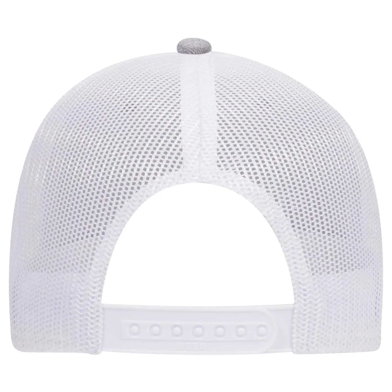OTTO 83-1239 6 Panel Low Profile Mesh Back Trucker Cap - HeatherGray/DarkGreen/White - HeatherGray/DarkGreen/White / 6