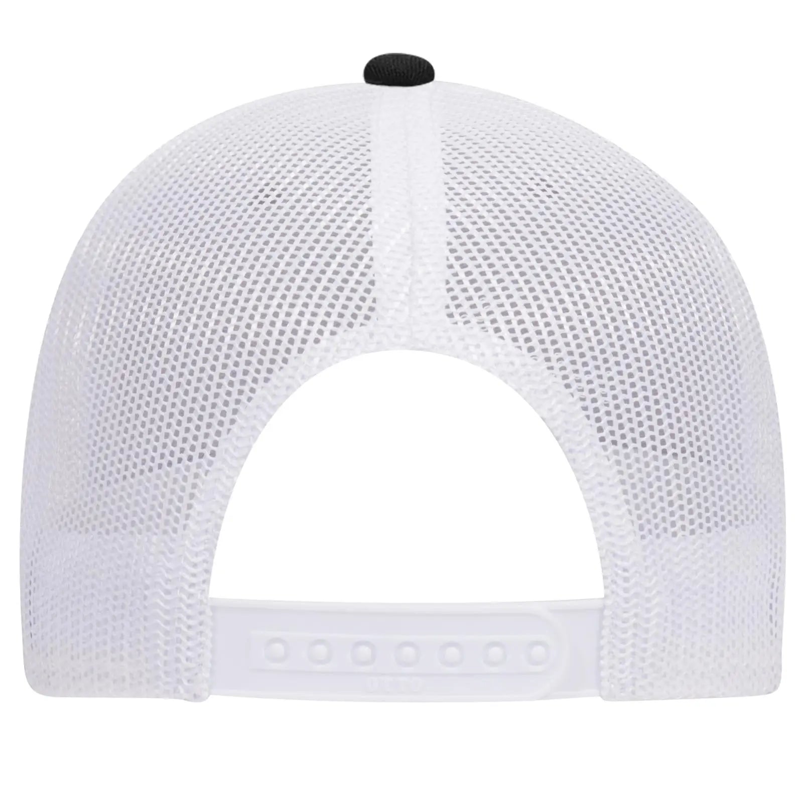 OTTO 83-1239 6 Panel Low Profile Mesh Back Trucker Cap - Black/HeatherGray/White - Black/HeatherGray/White / 6 1/2’’