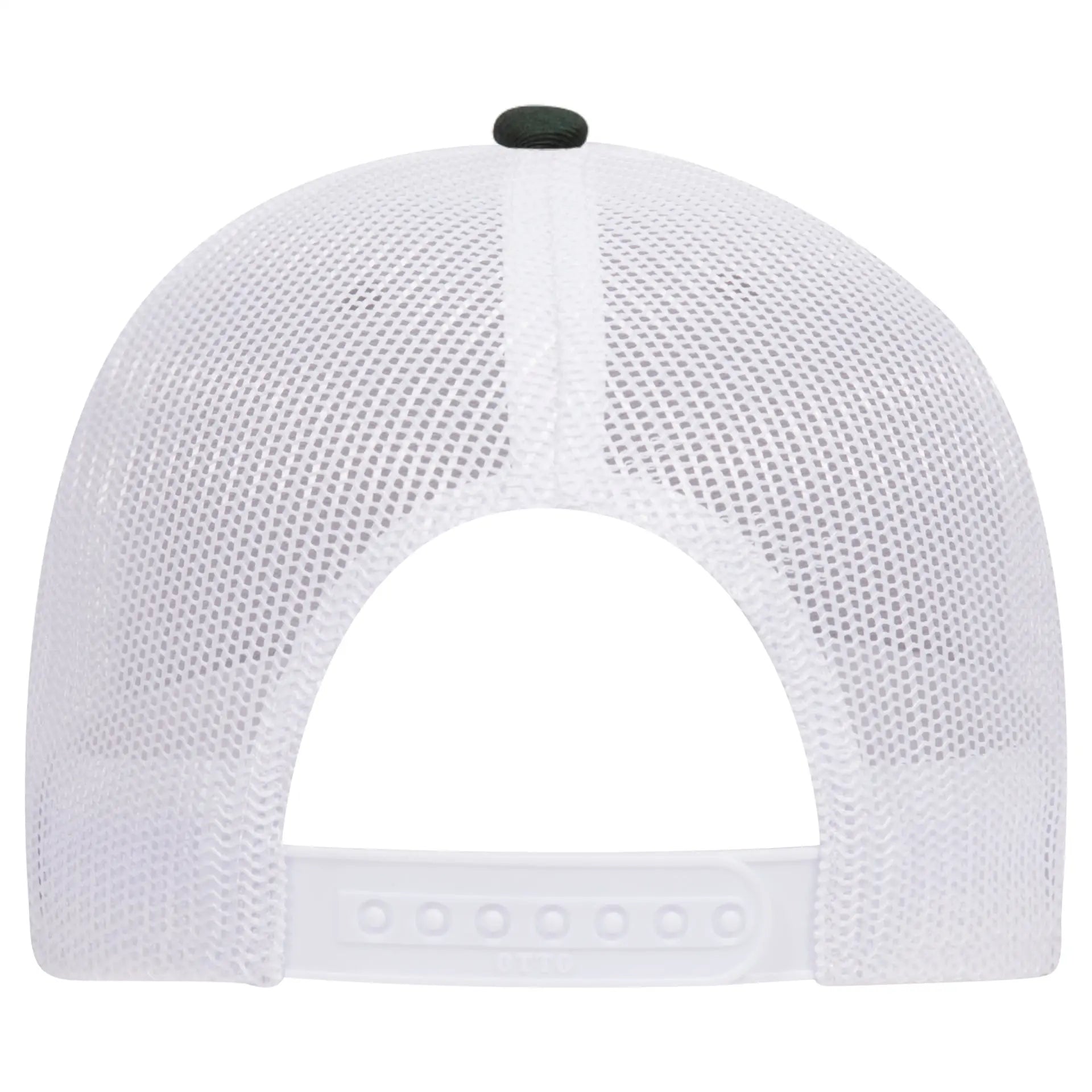 OTTO 83-1239 6 Panel Low Profile Mesh Back Trucker Cap - DarkGreen/HeatherGray/White - DarkGreen/HeatherGray/White / 6