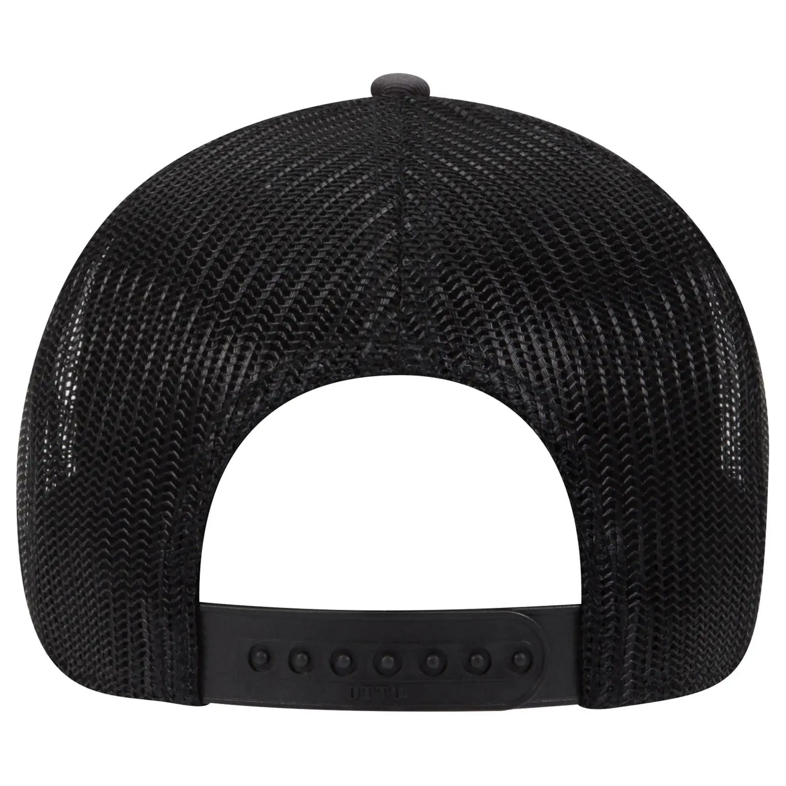 OTTO 83-1239 6 Panel Low Profile Mesh Back Trucker Cap - Ch.Gry/Ch.Gry/Blk - Ch.Gry/Ch.Gry/Blk / 6 1/2’’ - 7 5/8’’
