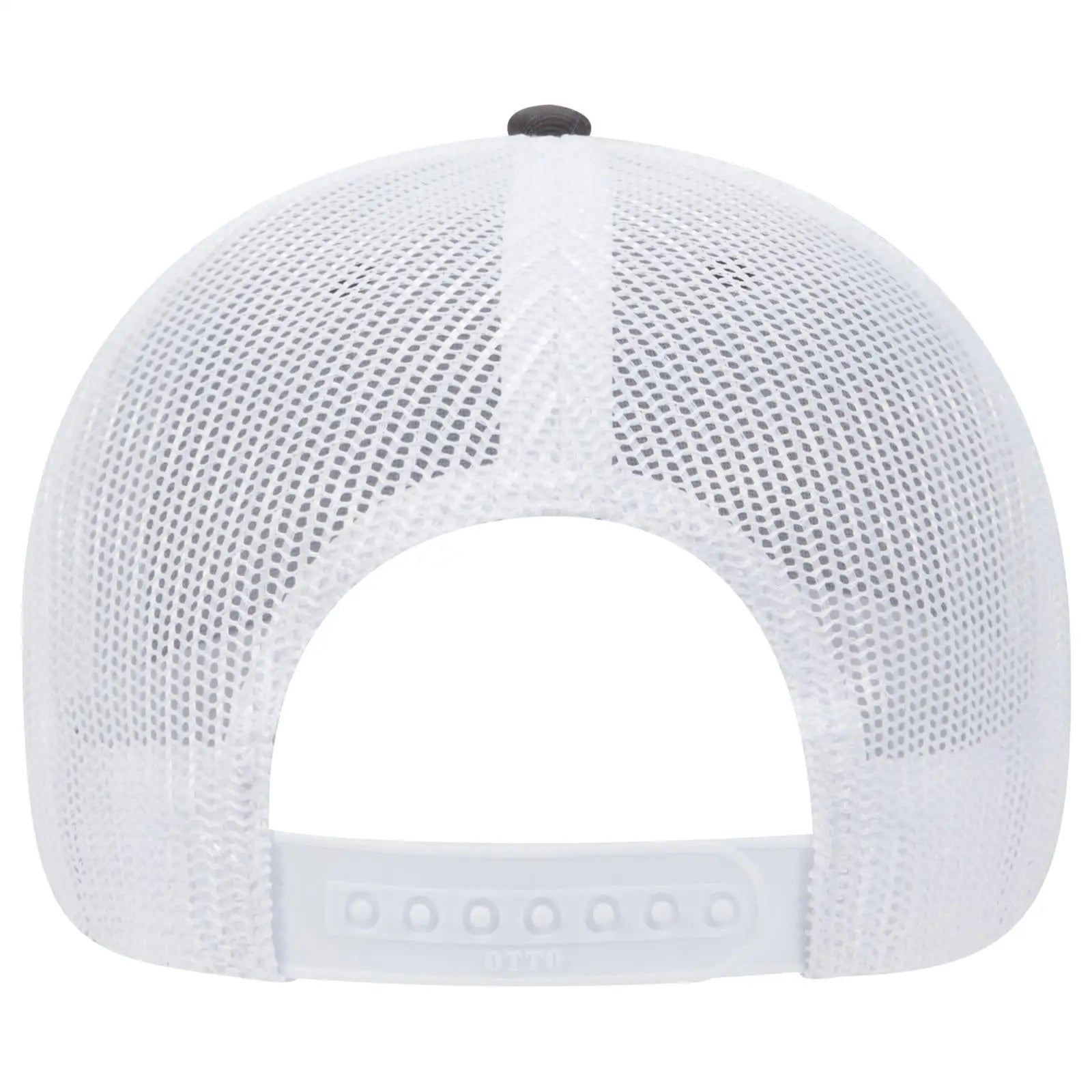 OTTO 83-1239 6 Panel Low Profile Mesh Back Trucker Cap - Ch.Gry/Ch.Gry/Wht - Ch.Gry/Ch.Gry/Wht / 6 1/2’’ - 7 5/8’’