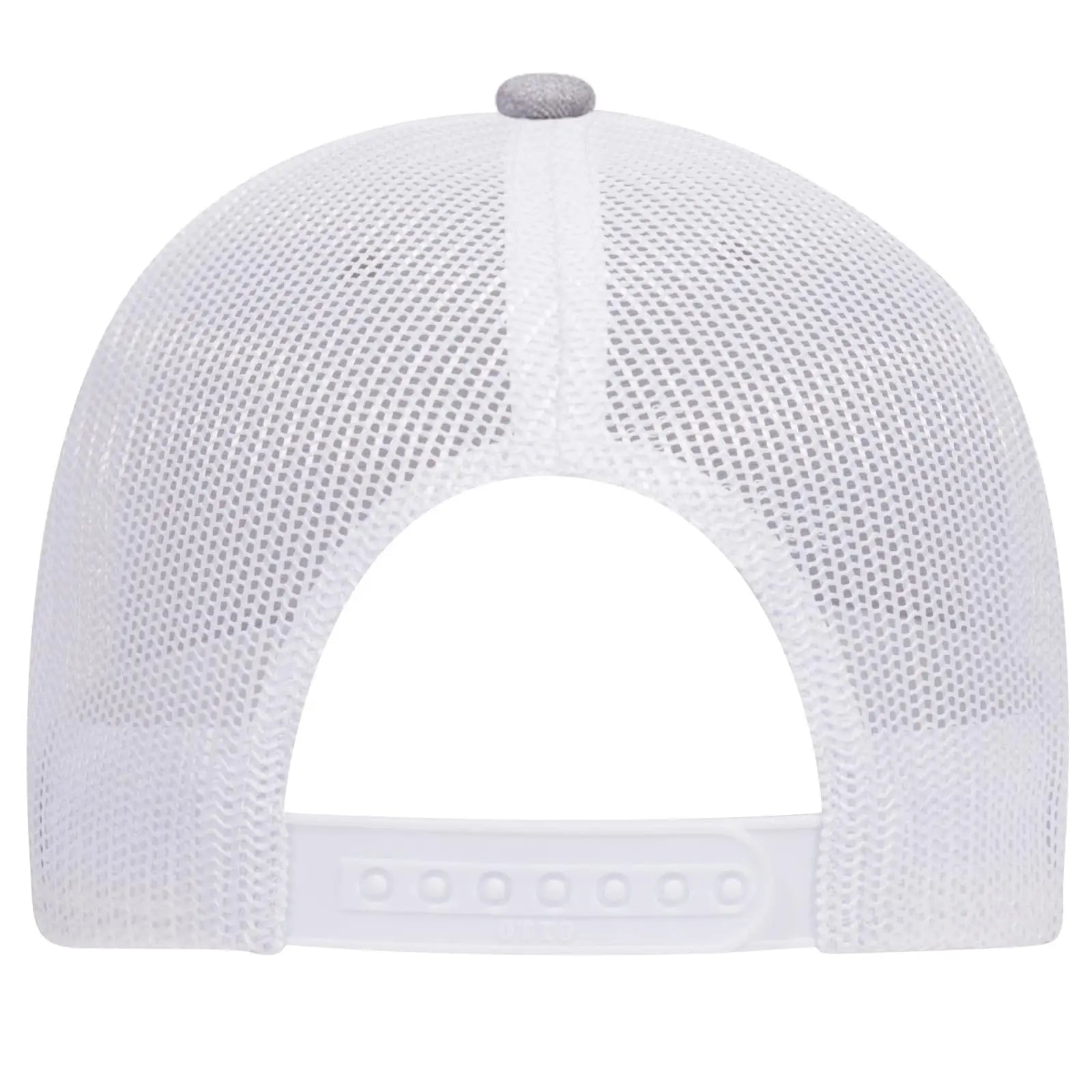 OTTO 83-1239 6 Panel Low Profile Mesh Back Trucker Cap - HeatherGray/Red/White - HeatherGray/Red/White / 6 1/2’’ - 7