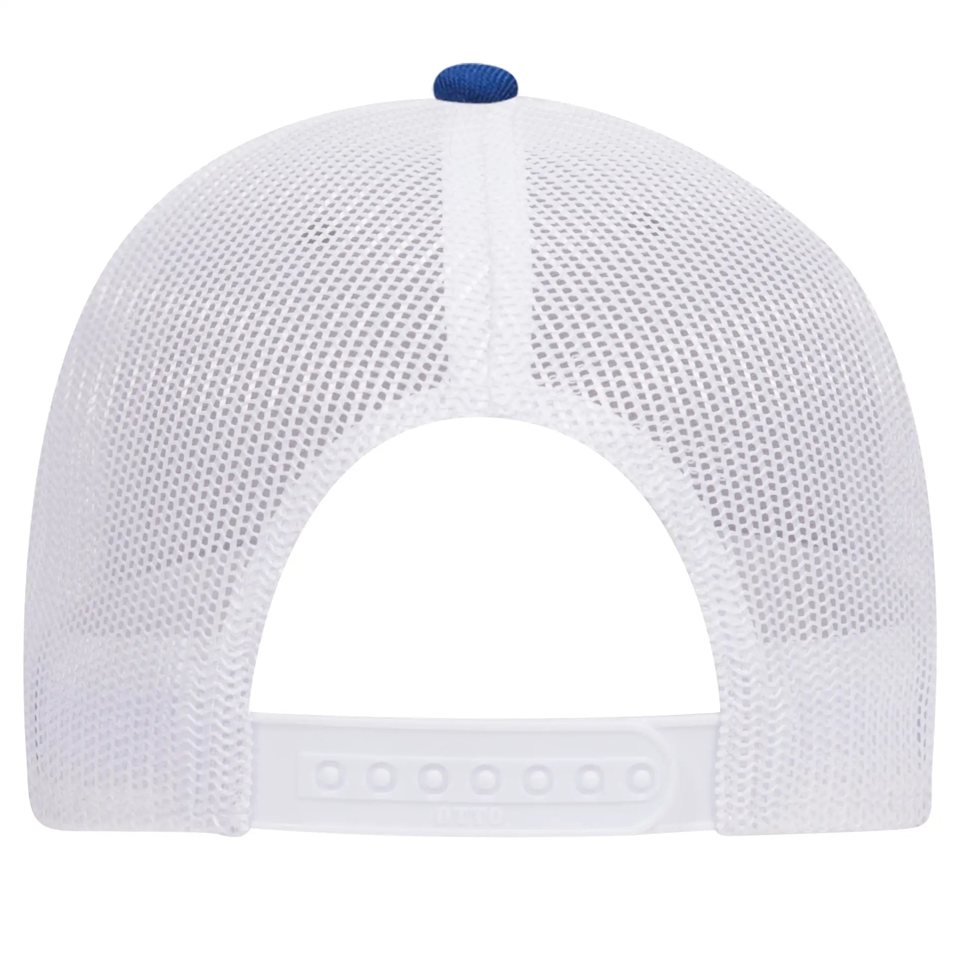 OTTO 83-1239 6 Panel Low Profile Mesh Back Trucker Cap - Royal/HeatherGry/White - Royal/HeatherGry/White / 6 1/2’’ - 7