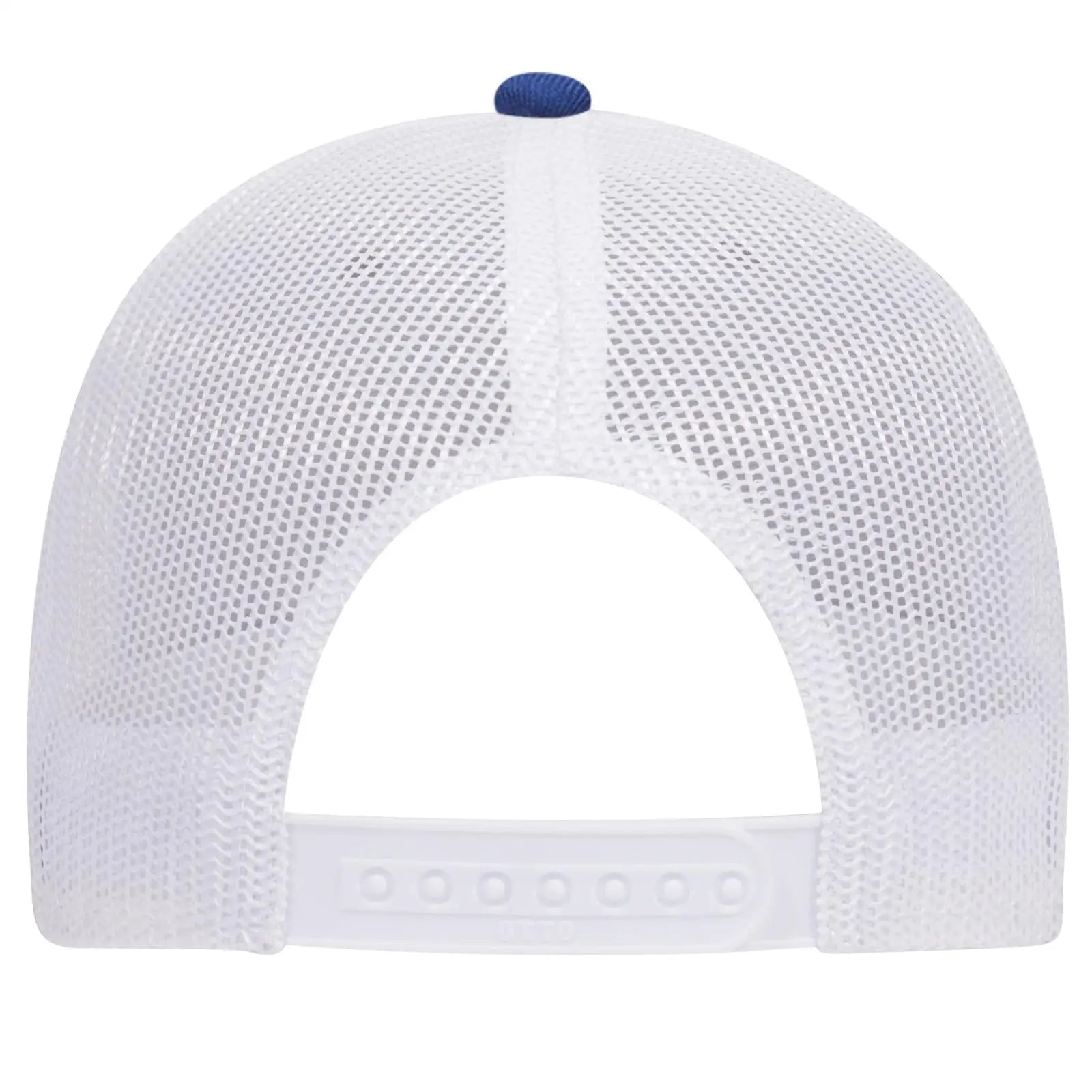 OTTO 83-1239 6 Panel Low Profile Mesh Back Trucker Cap - Royal/HeatherGry/White - Royal/HeatherGry/White / 6 1/2’’ - 7