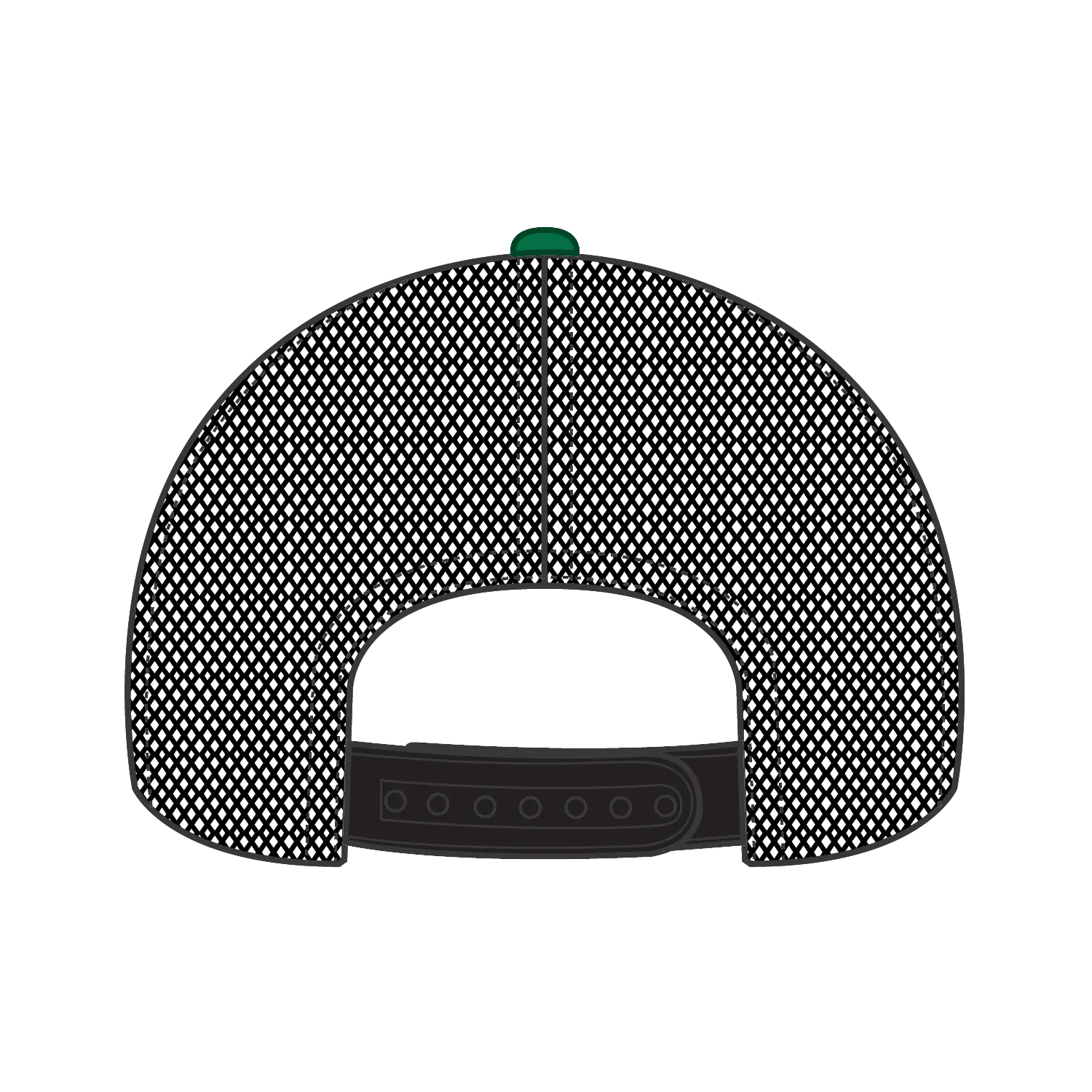 OTTO 83-1239 6 Panel Low Profile Mesh Back Trucker Cap - Kelly/HeatherGray/Black - Kelly/HeatherGray/Black / 6 1/2’’
