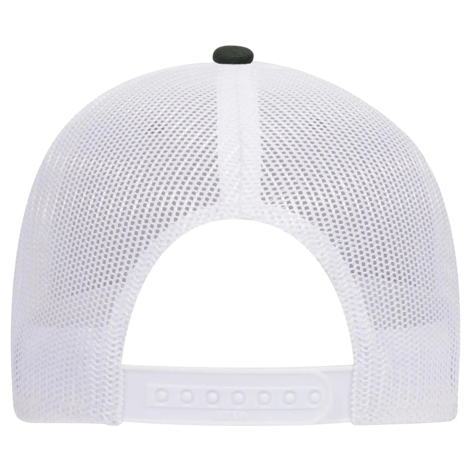 OTTO 83-1239 6 Panel Low Profile Mesh Back Trucker Cap - DarkGreen/HeatherGray/White - DarkGreen/HeatherGray/White / 6