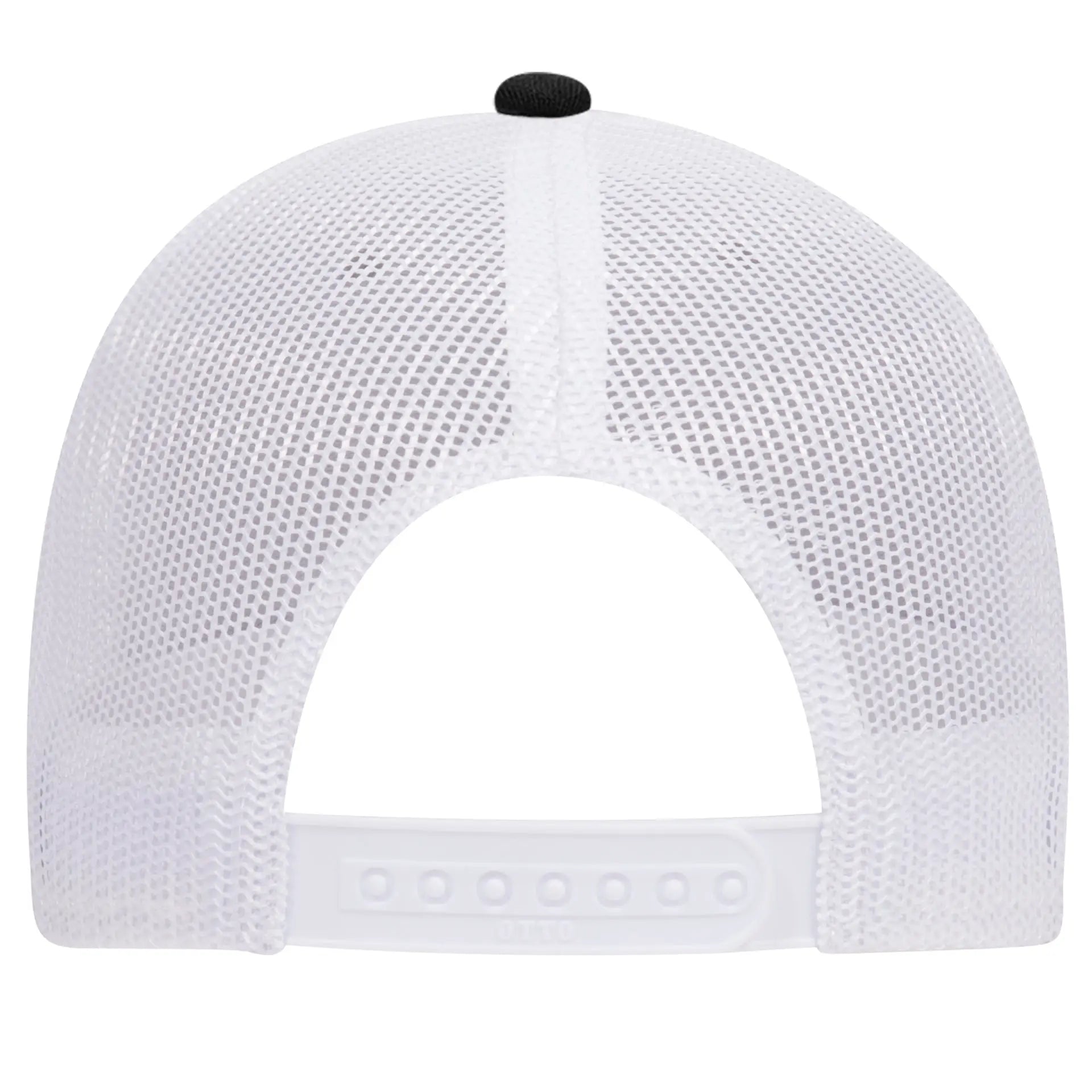 OTTO 83-1239 6 Panel Low Profile Mesh Back Trucker Cap - Black/HeatherGray/White - Black/HeatherGray/White / 6 1/2’’