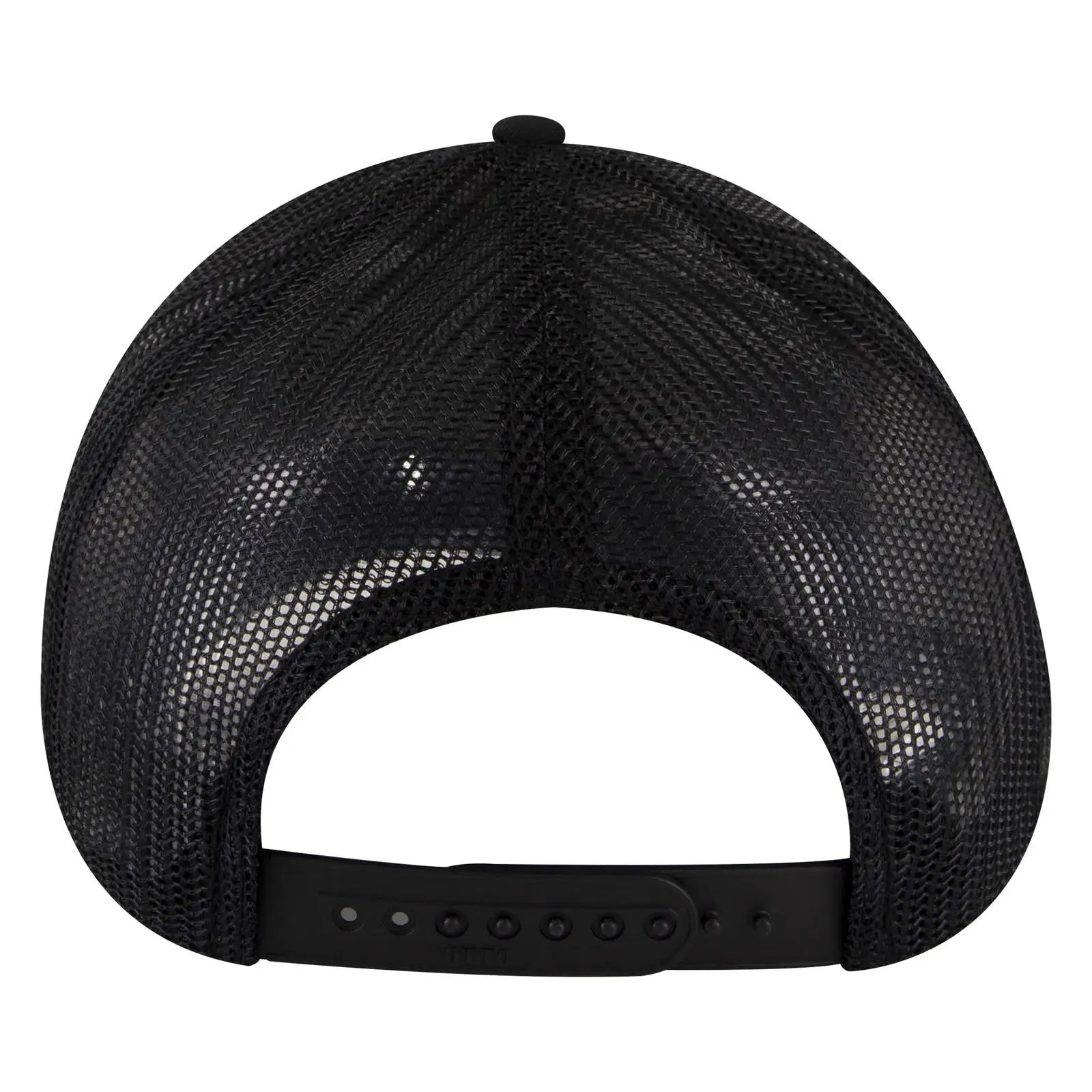OTTO 83-1239 6 Panel Low Profile Mesh Back Trucker Cap - Black