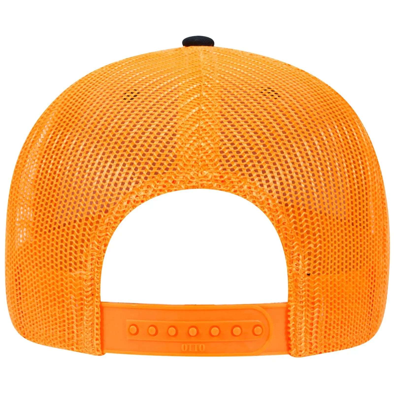 OTTO 83-1239 6 Panel Low Profile Mesh Back Trucker Cap - Blk/Blk/Gld - Blk/Blk/Gld / 6 1/2’’ - 7 5/8’’