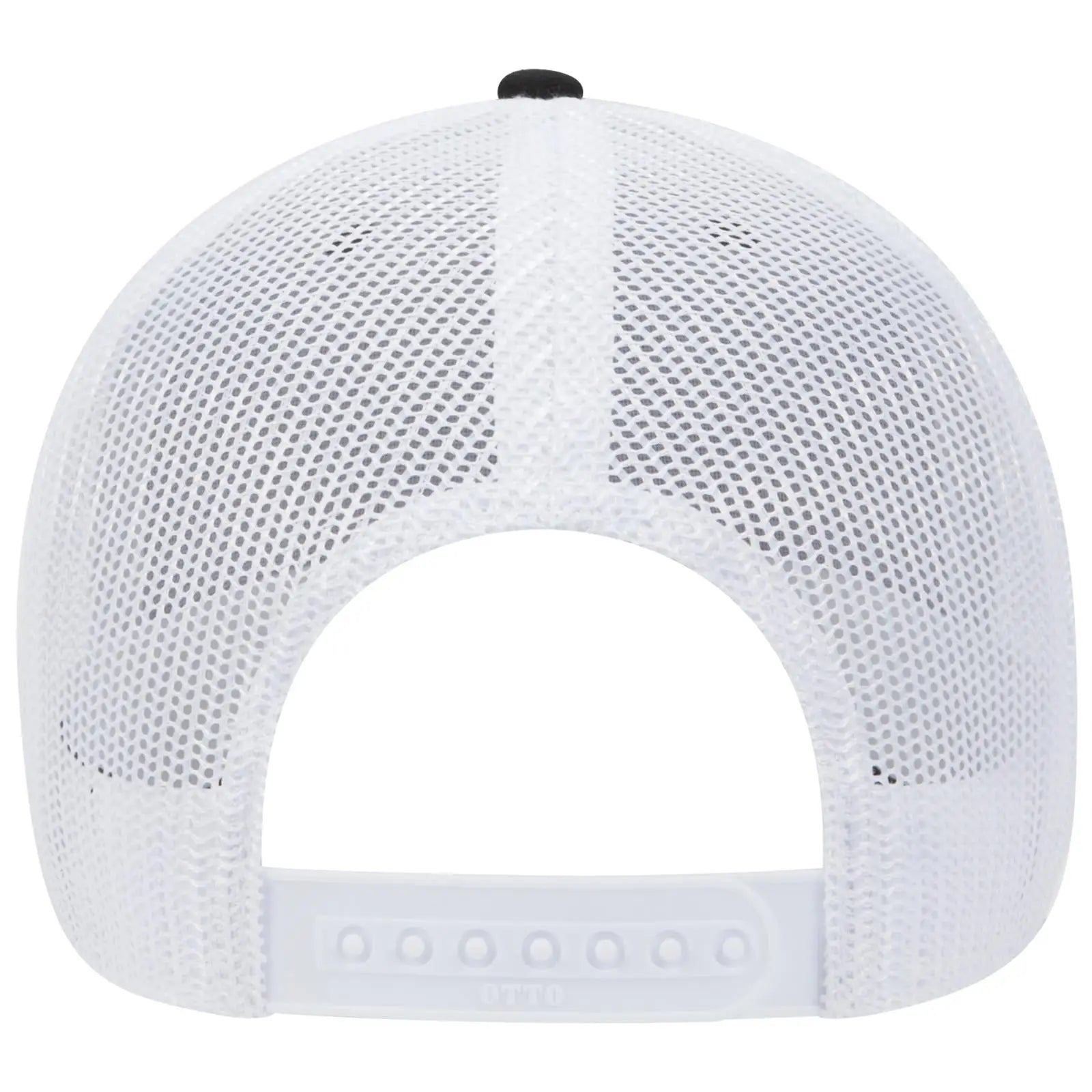 OTTO 83-1239 6 Panel Low Profile Mesh Back Trucker Cap - Blk/Ch.Gry/Wht - Blk/Ch.Gry/Wht / 6 1/2’’ - 7 5/8’’