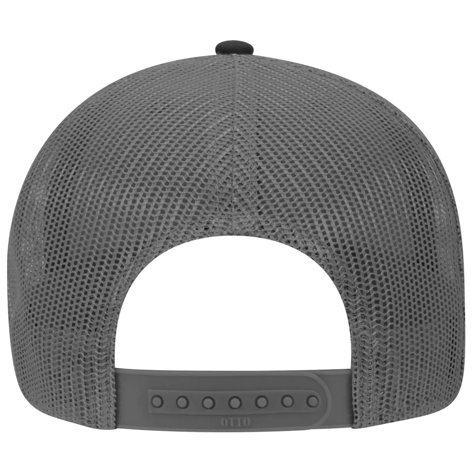 OTTO 83-1239 6 Panel Low Profile Mesh Back Trucker Cap - Blk/Gry/Ch.Gry - Blk/Gry/Ch.Gry / 6 1/2’’ - 7 5/8’’