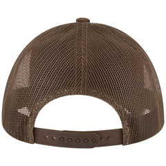 OTTO 83-1239 6 Panel Low Profile Mesh Back Trucker Cap - Brown - Brown / 6 1/2’’ - 7 5/8’’