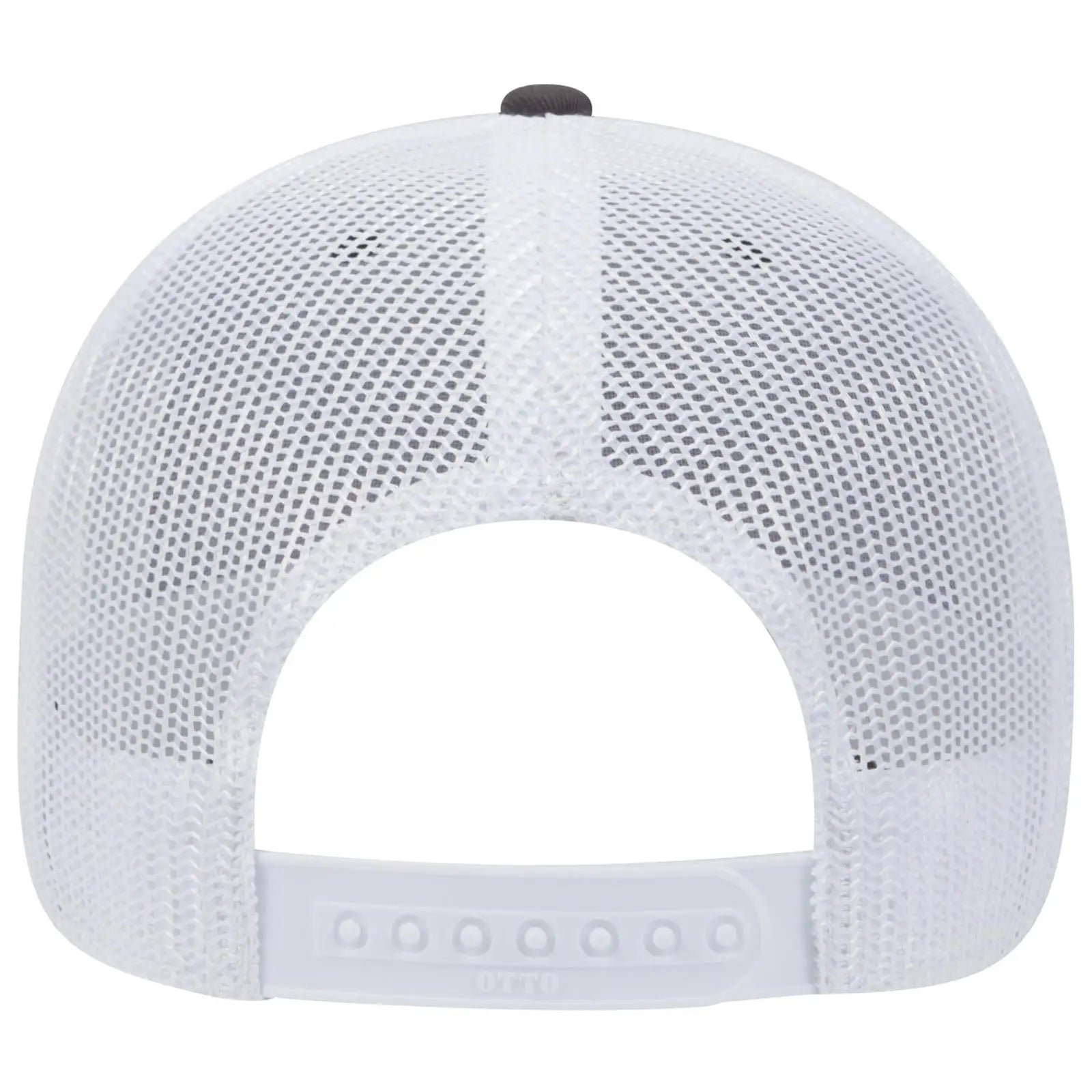 OTTO 83-1239 6 Panel Low Profile Mesh Back Trucker Cap - Ch.Gry/Blk/Wht - Ch.Gry/Blk/Wht / 6 1/2’’ - 7 5/8’’