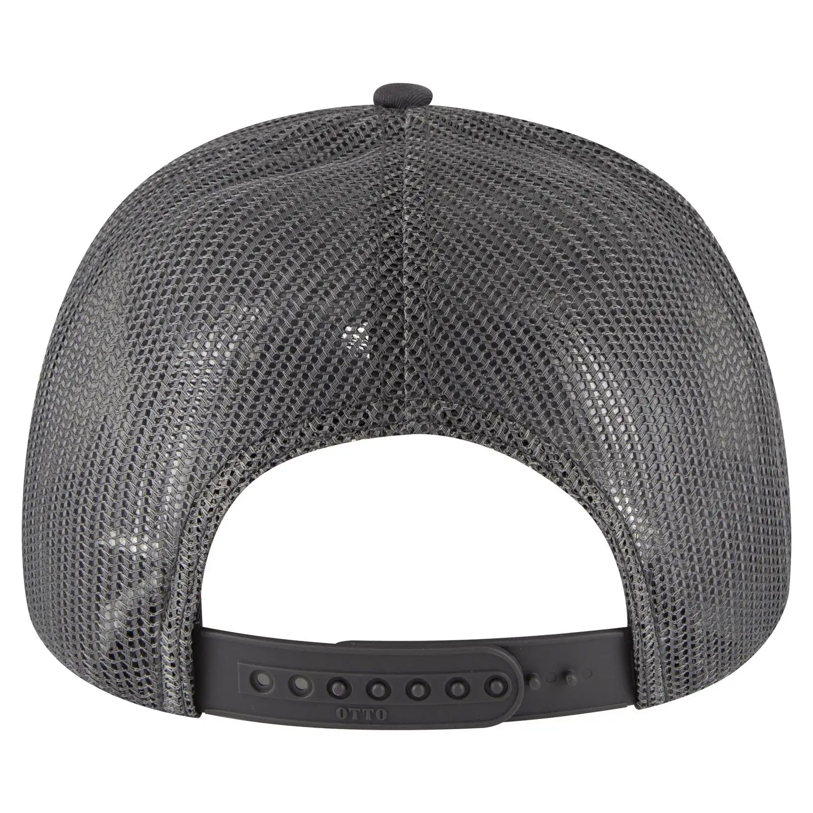 OTTO 83-1239 6 Panel Low Profile Mesh Back Trucker Cap - Ch Gry/Ht Gry/Ch Gry - Ch Gry/Ht Gry/Ch Gry / 6 1/2’’ - 7 5/8’’