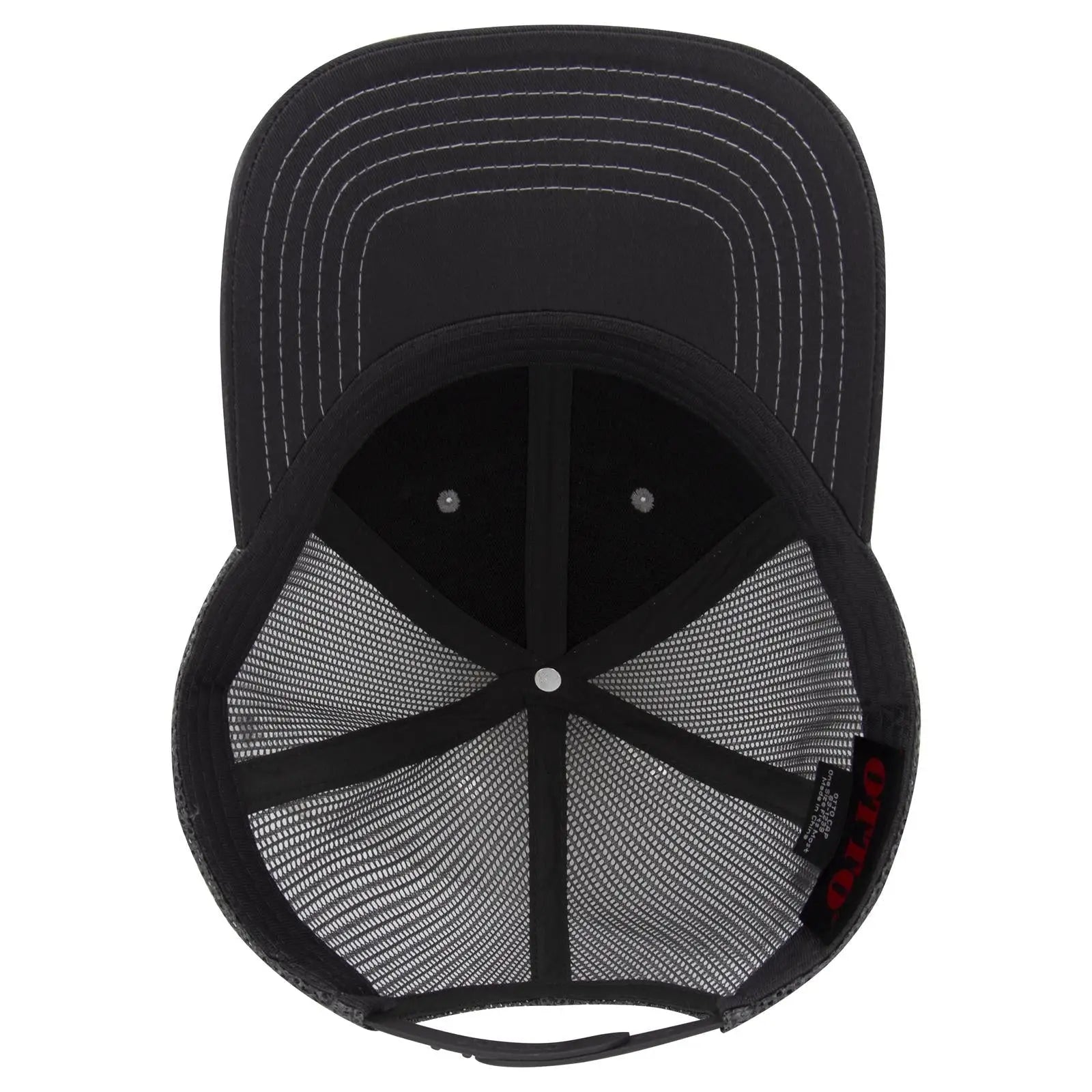 OTTO 83-1239 6 Panel Low Profile Mesh Back Trucker Cap - Ch Gry/Ht Gry/Ch Gry - Ch Gry/Ht Gry/Ch Gry / 6 1/2’’ - 7 5/8’’