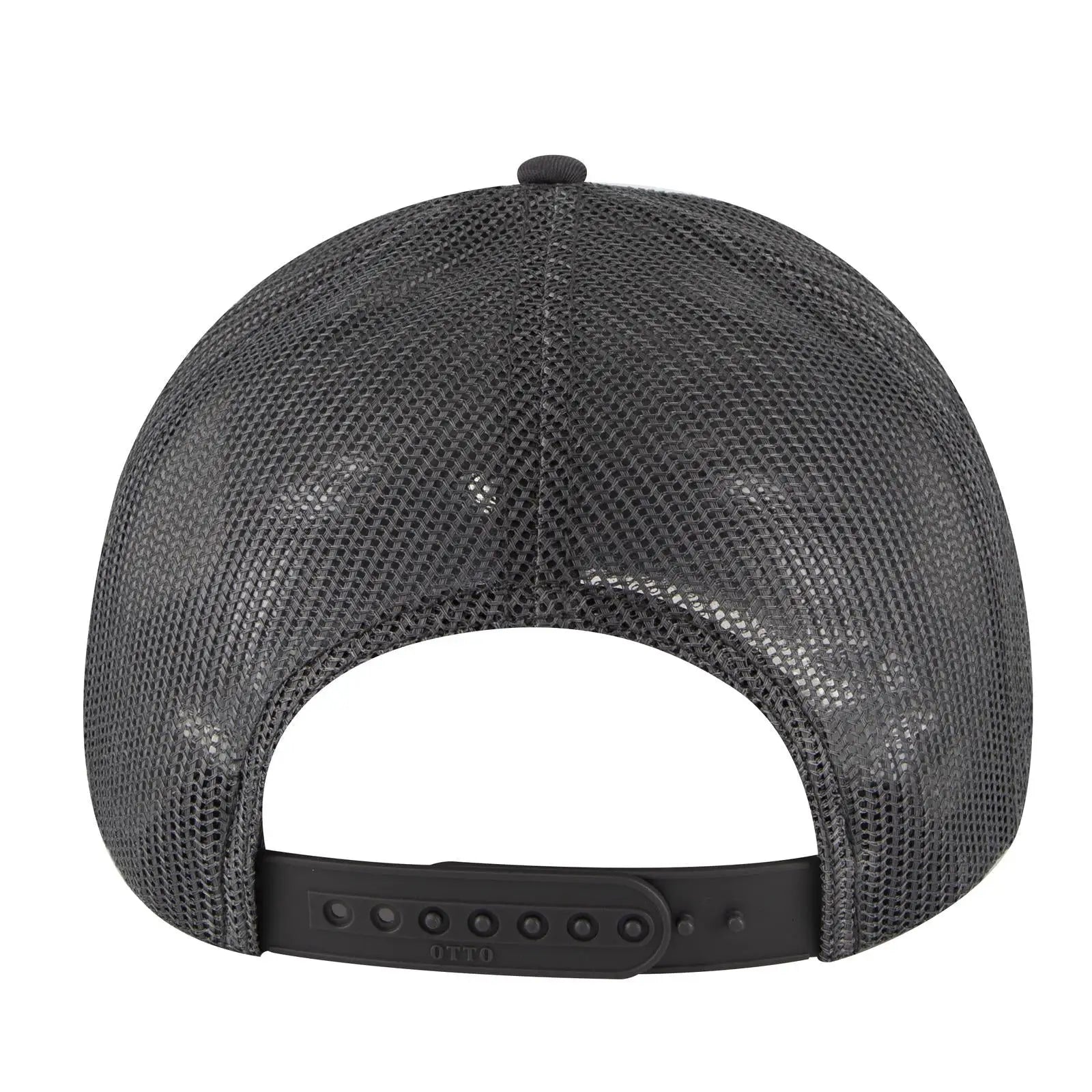OTTO 83-1239 6 Panel Low Profile Mesh Back Trucker Cap - Char. Gray