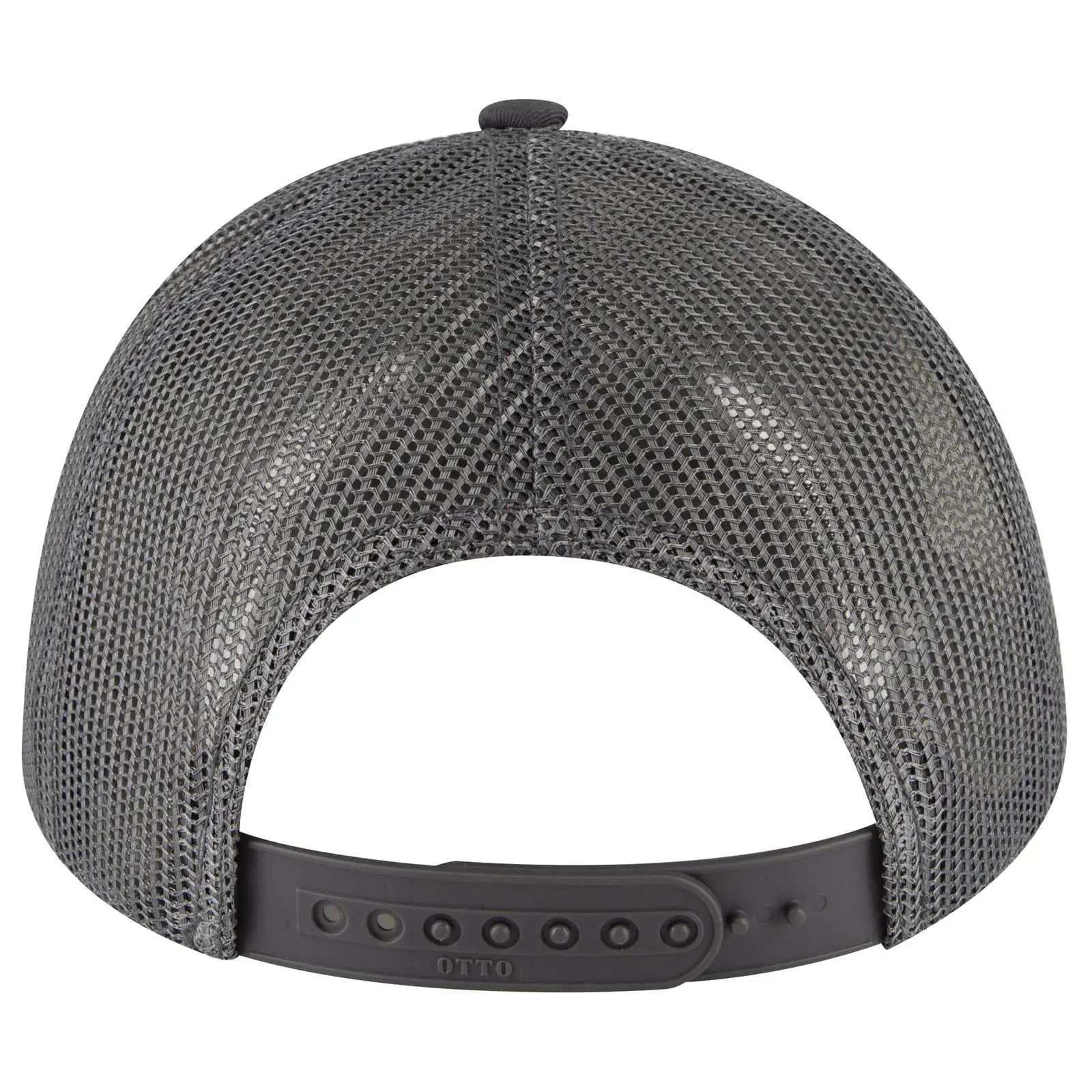 OTTO 83-1239 6 Panel Low Profile Mesh Back Trucker Cap - Char. Gray