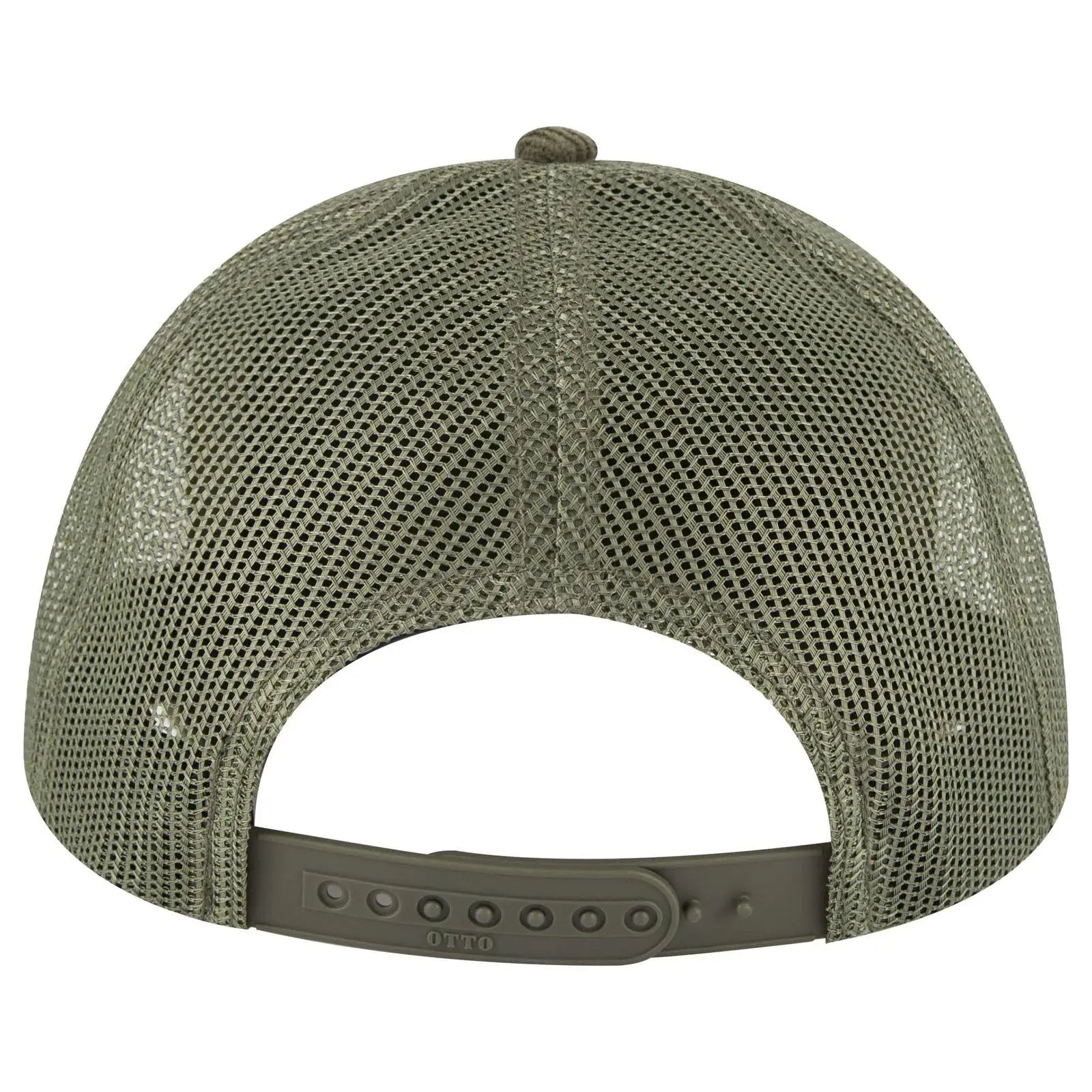 OTTO 83-1239 6 Panel Low Profile Mesh Back Trucker Cap - Dk Ol Grn - Dk Ol Grn / 6 1/2’’ - 7 5/8’’