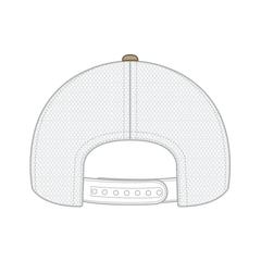 OTTO 83-1239 6 Panel Low Profile Mesh Back Trucker Cap - Kha/Wht - Kha/Wht / 6 1/2’’ - 7 5/8’’