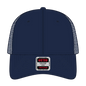 OTTO 83-1239 6 Panel Low Profile Mesh Back Trucker Cap - Navy - Navy / 6 1/2’’ - 7 5/8’’