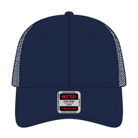 OTTO 83-1239 6 Panel Low Profile Mesh Back Trucker Cap - Navy - Navy / 6 1/2’’ - 7 5/8’’