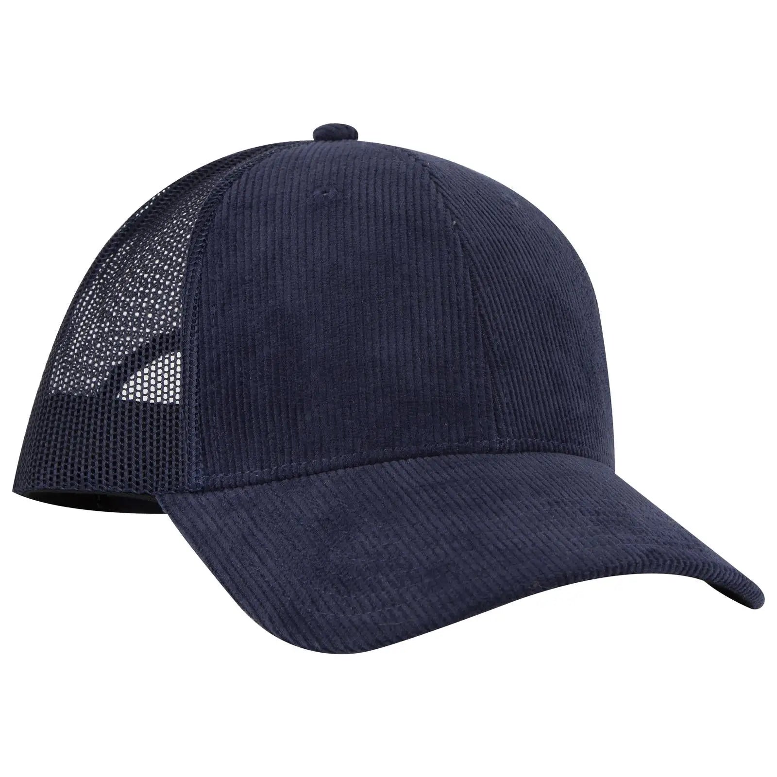 OTTO 83-1239 6 Panel Low Profile Mesh Back Trucker Cap - Nv Blu - Nv Blu / 6 1/2’’ - 7 5/8’’