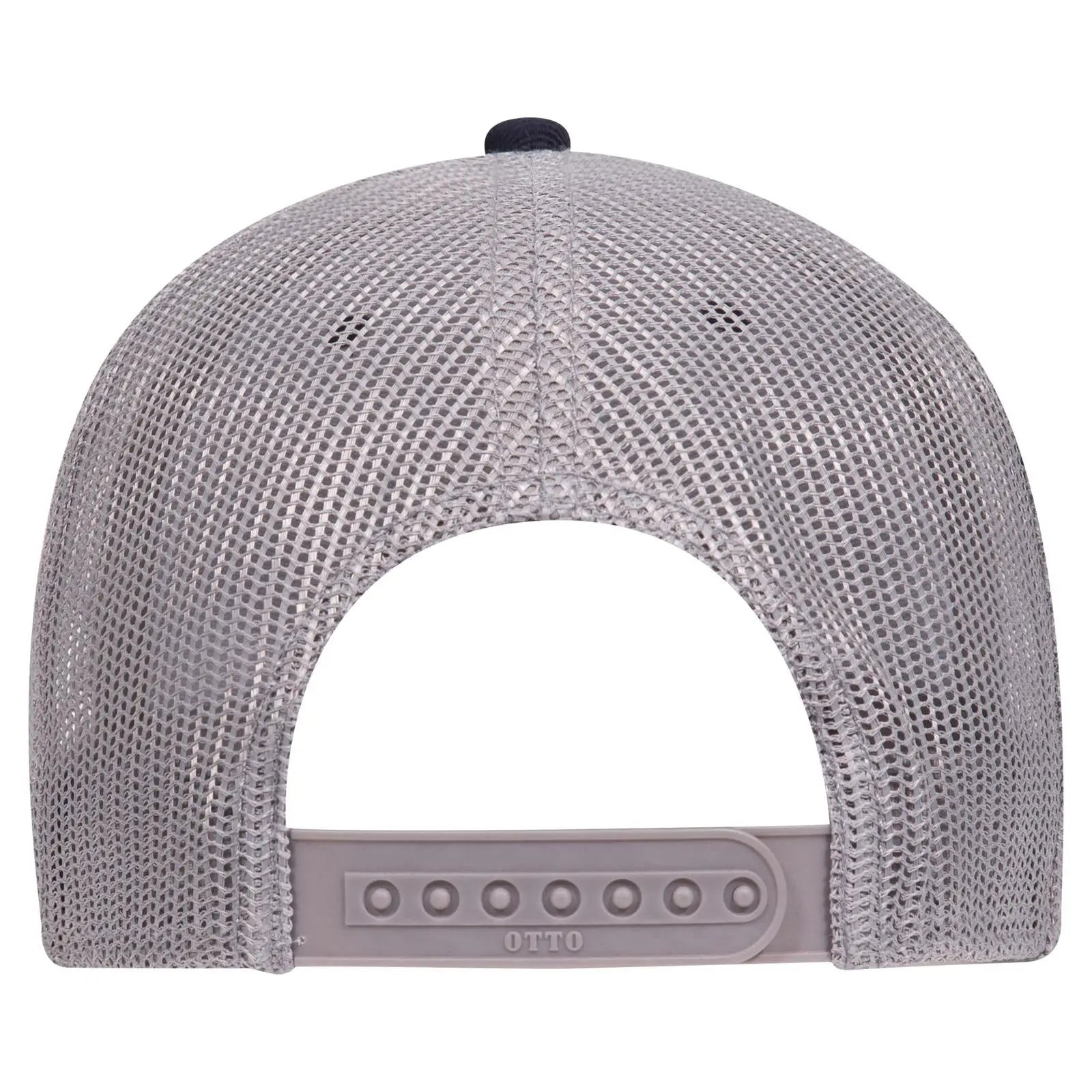 OTTO 83-1239 6 Panel Low Profile Mesh Back Trucker Cap - Nvy/Nvy/Gry - Nvy/Nvy/Gry / 6 1/2’’ - 7 5/8’’