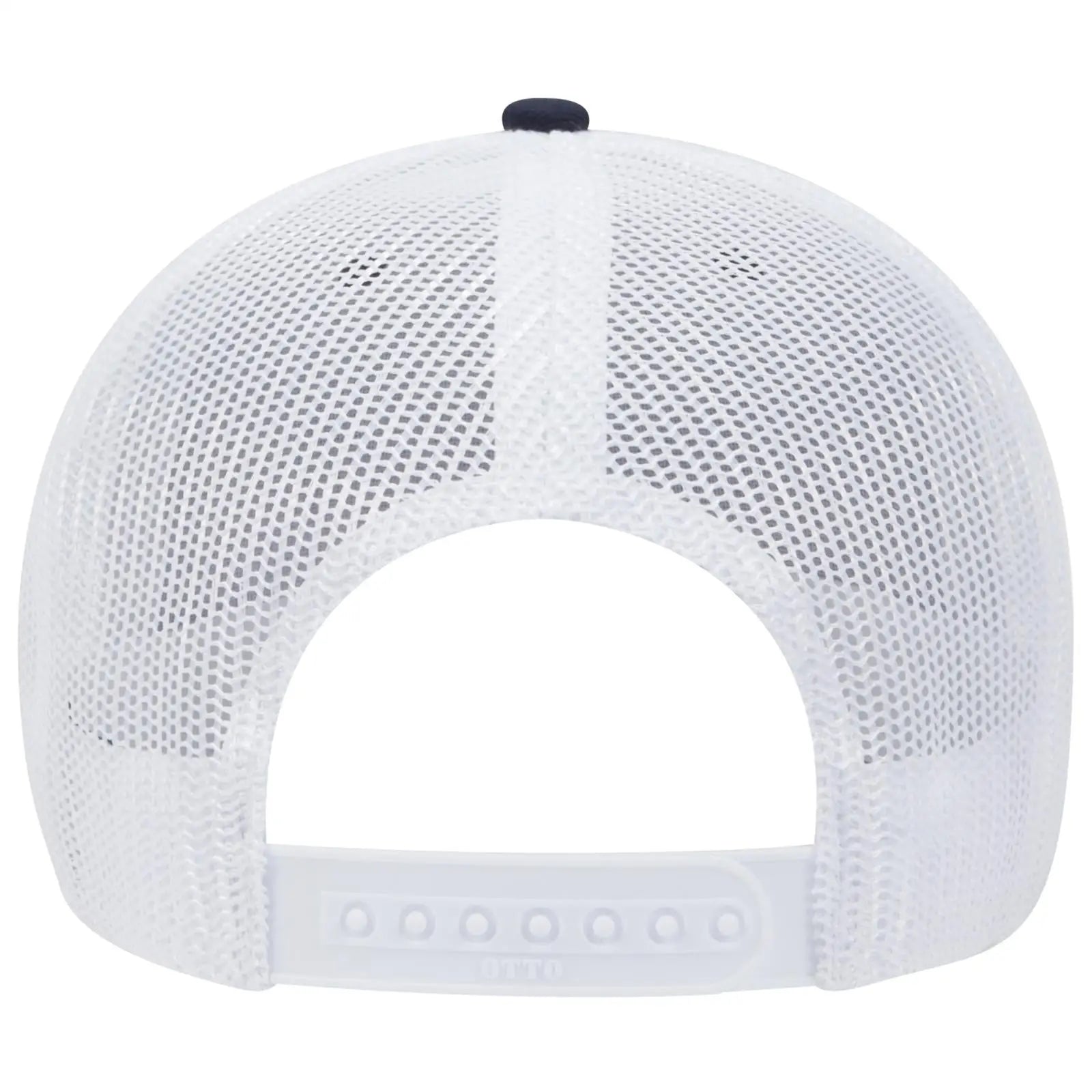 OTTO 83-1239 6 Panel Low Profile Mesh Back Trucker Cap - Nvy/Nvy/Wht - Nvy/Nvy/Wht / 6 1/2’’ - 7 5/8’’