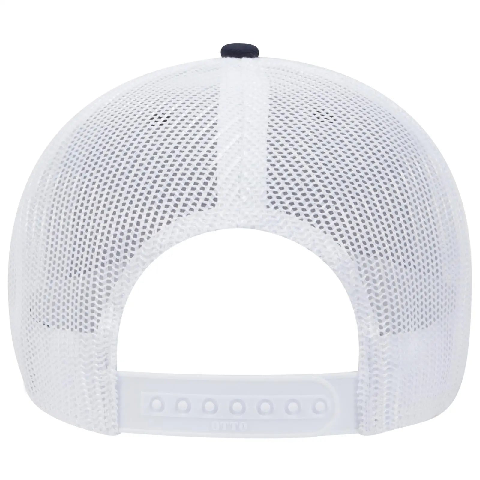OTTO 83-1239 6 Panel Low Profile Mesh Back Trucker Cap - Nvy/Red/Wht - Nvy/Red/Wht / 6 1/2’’ - 7 5/8’’